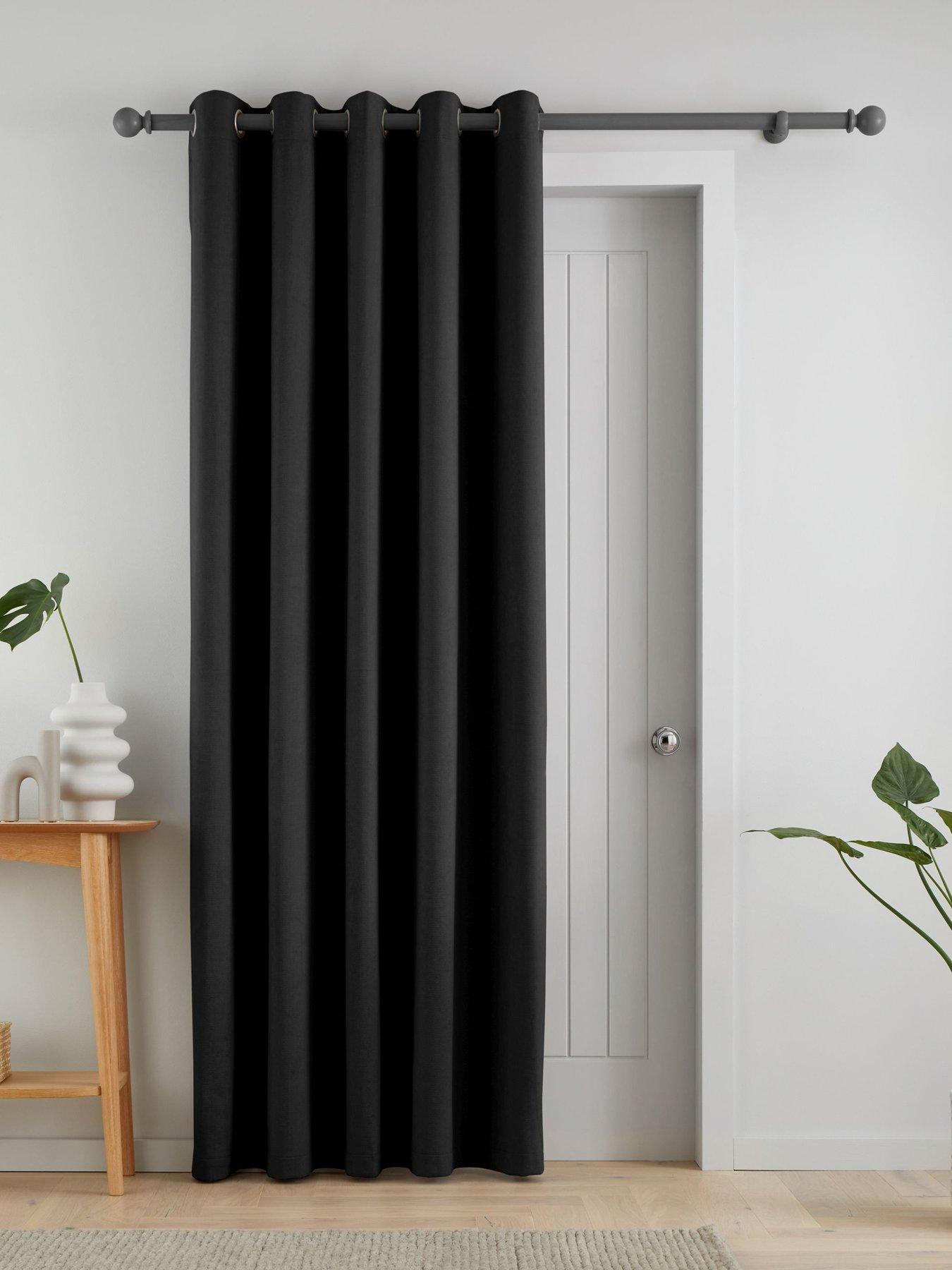 Catherine Lansfield Wilson Velvet Thermal Blackout Door Curtain