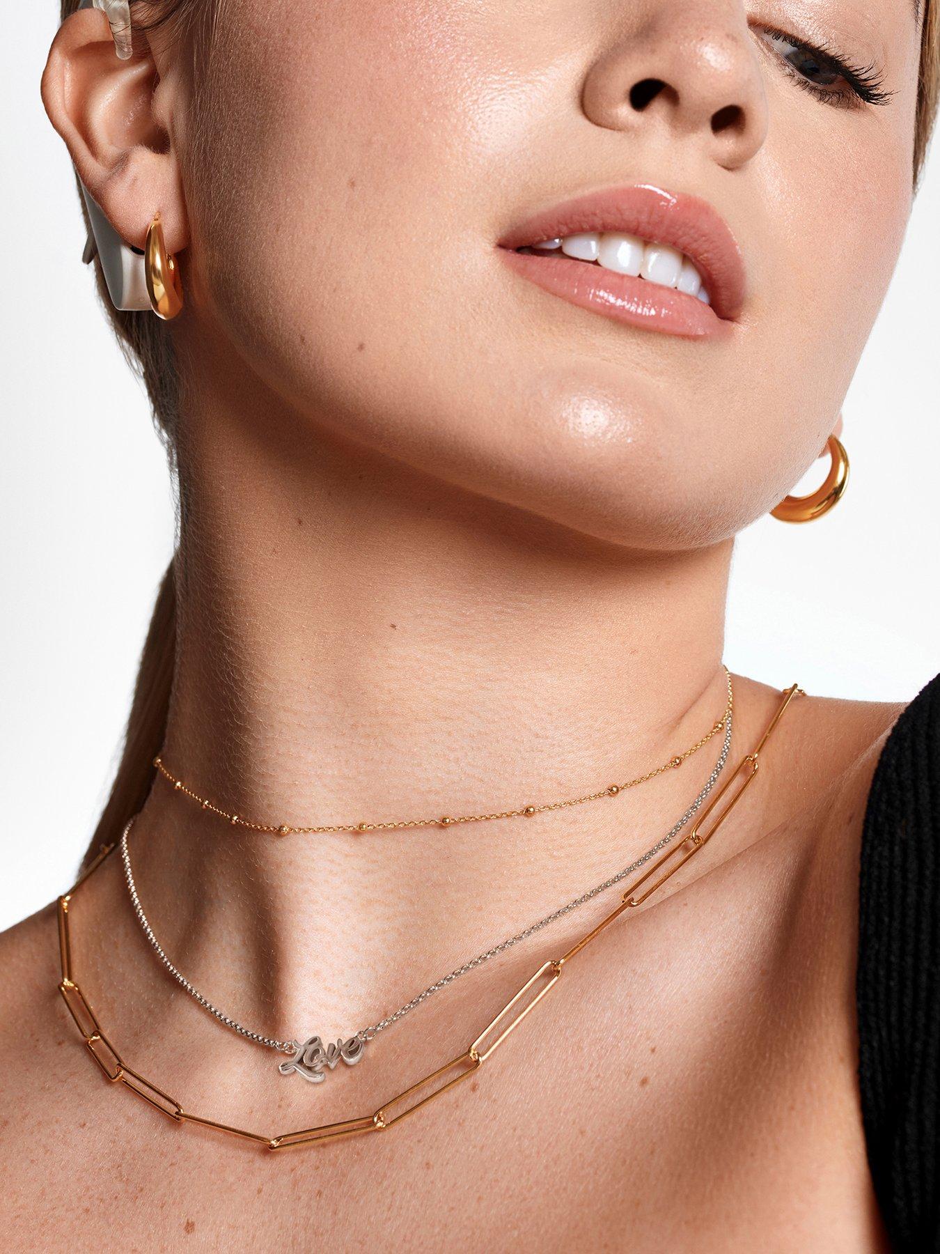  image of hot-diamonds-hd-x-tg-italic-name-necklace-belcher-chain