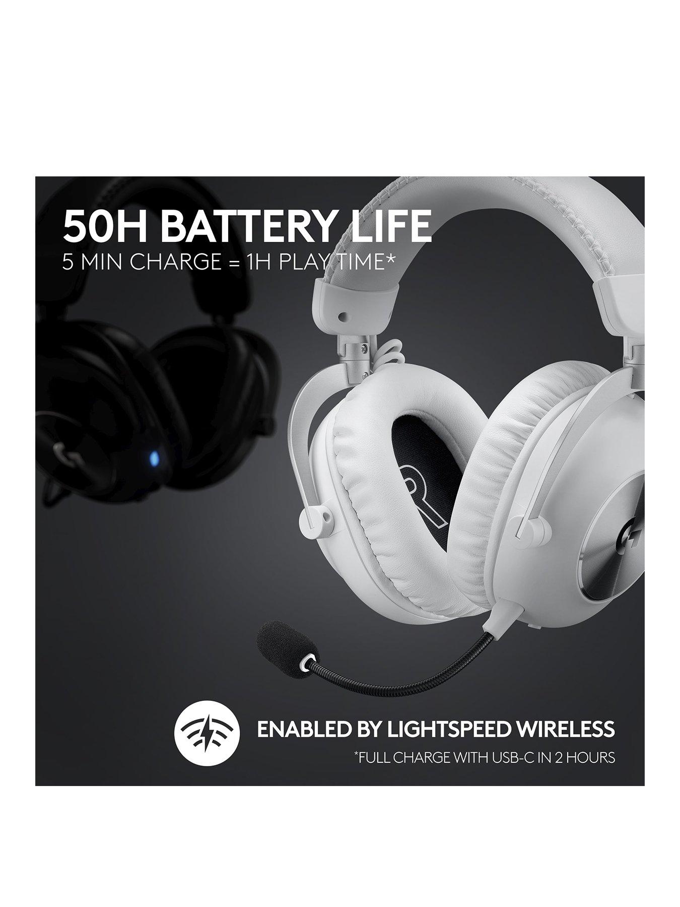  image of logitechg-pro-x-lightspeed-2-headset-white