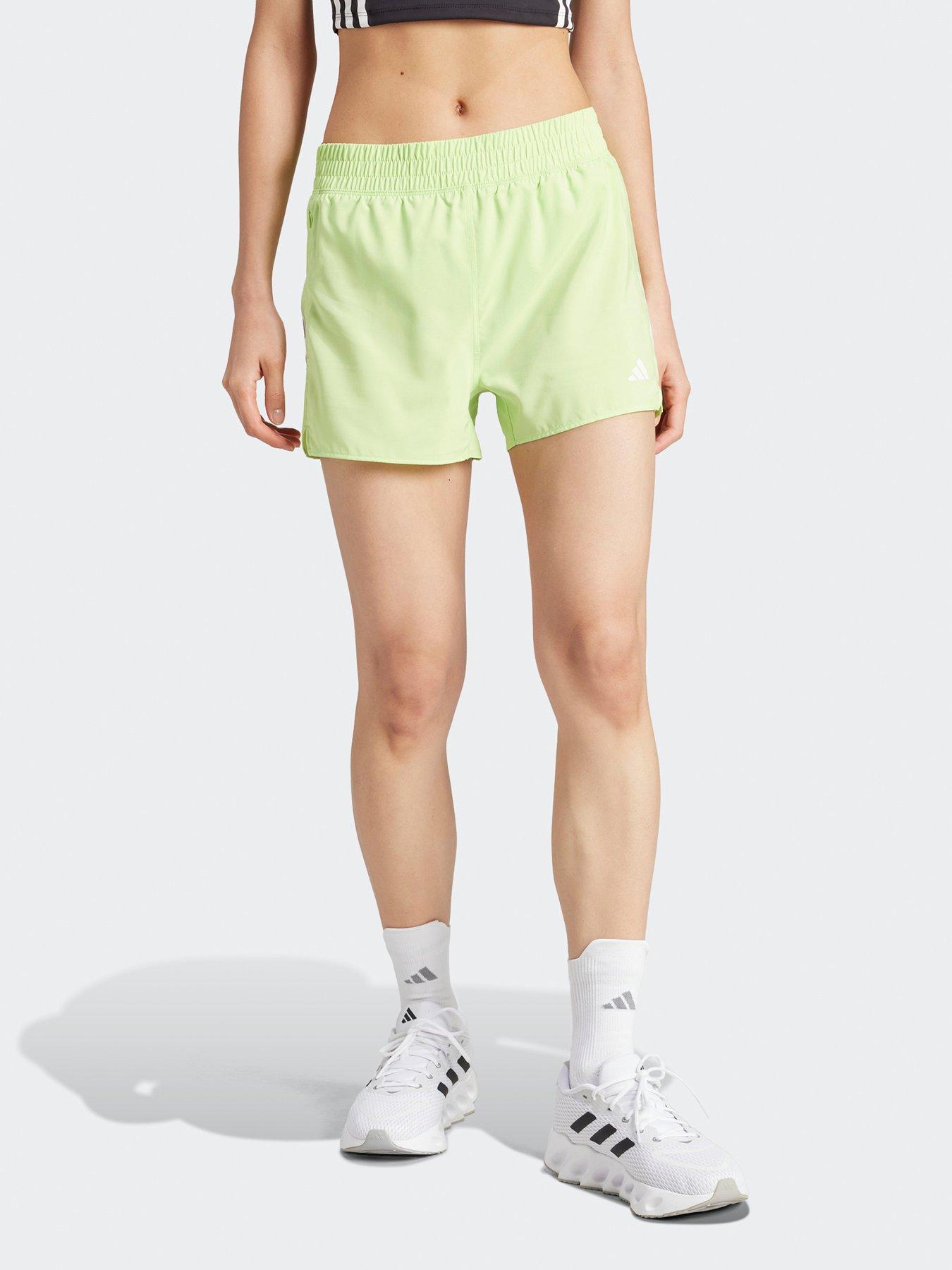 adidas Womens Own The Run Shorts - Pulse Lime Green