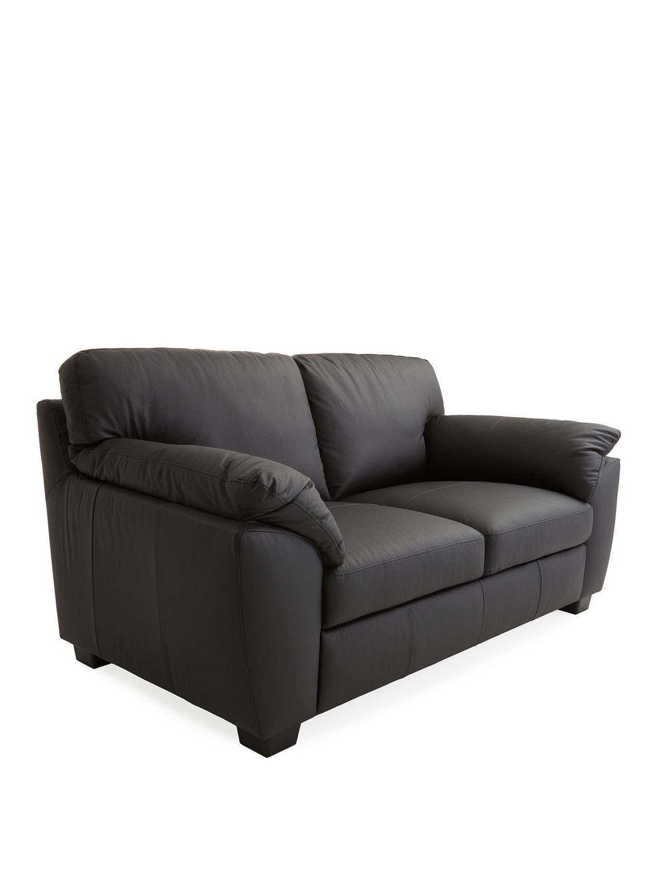 Image 3 of 7 of The Very Collection Montreal Real Leather/Faux Leather&nbsp;2 Seater Sofa&nbsp;- FSC Certified