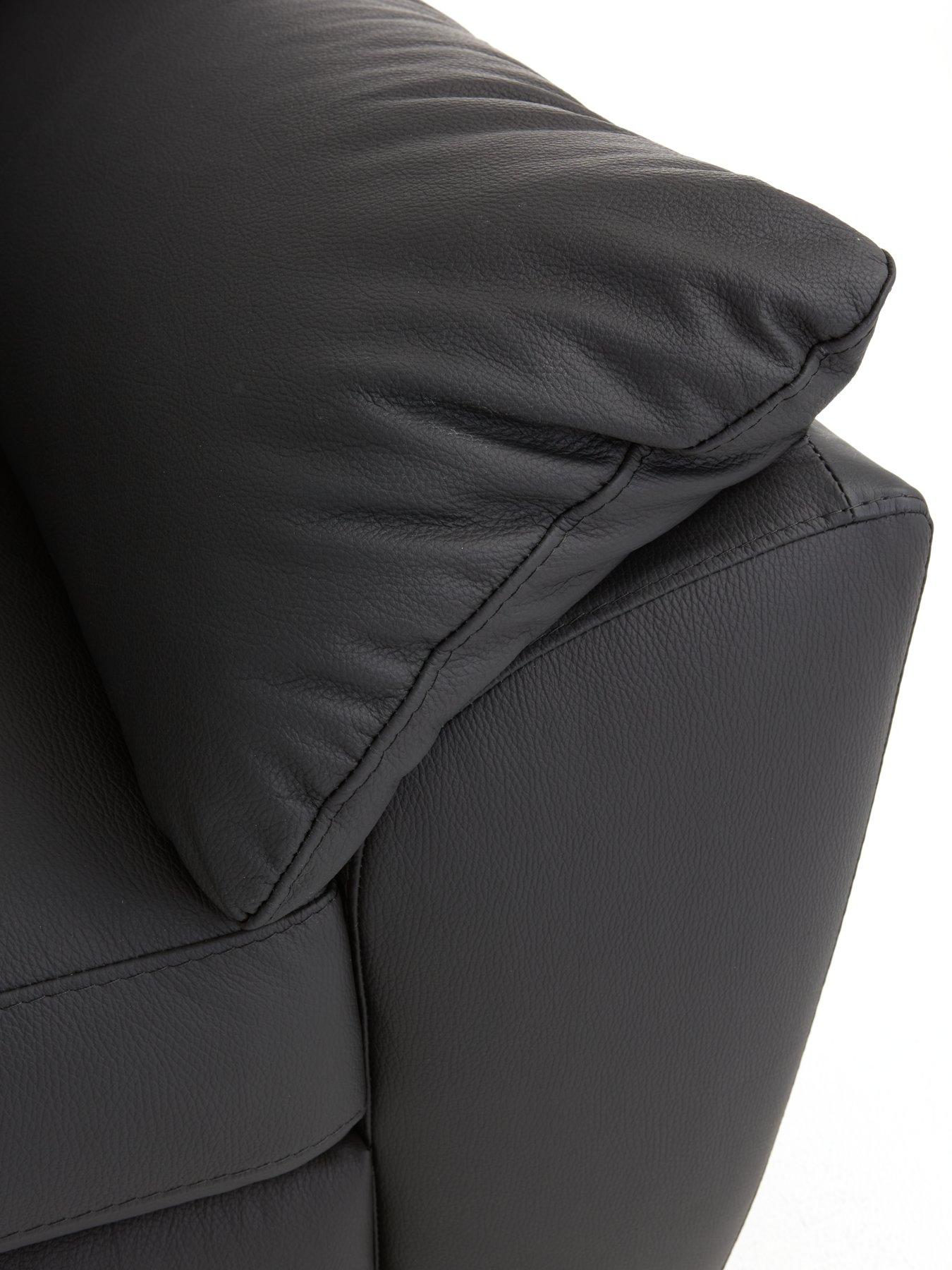Image 4 of 7 of The Very Collection Montreal Real Leather/Faux Leather&nbsp;2 Seater Sofa&nbsp;- FSC Certified