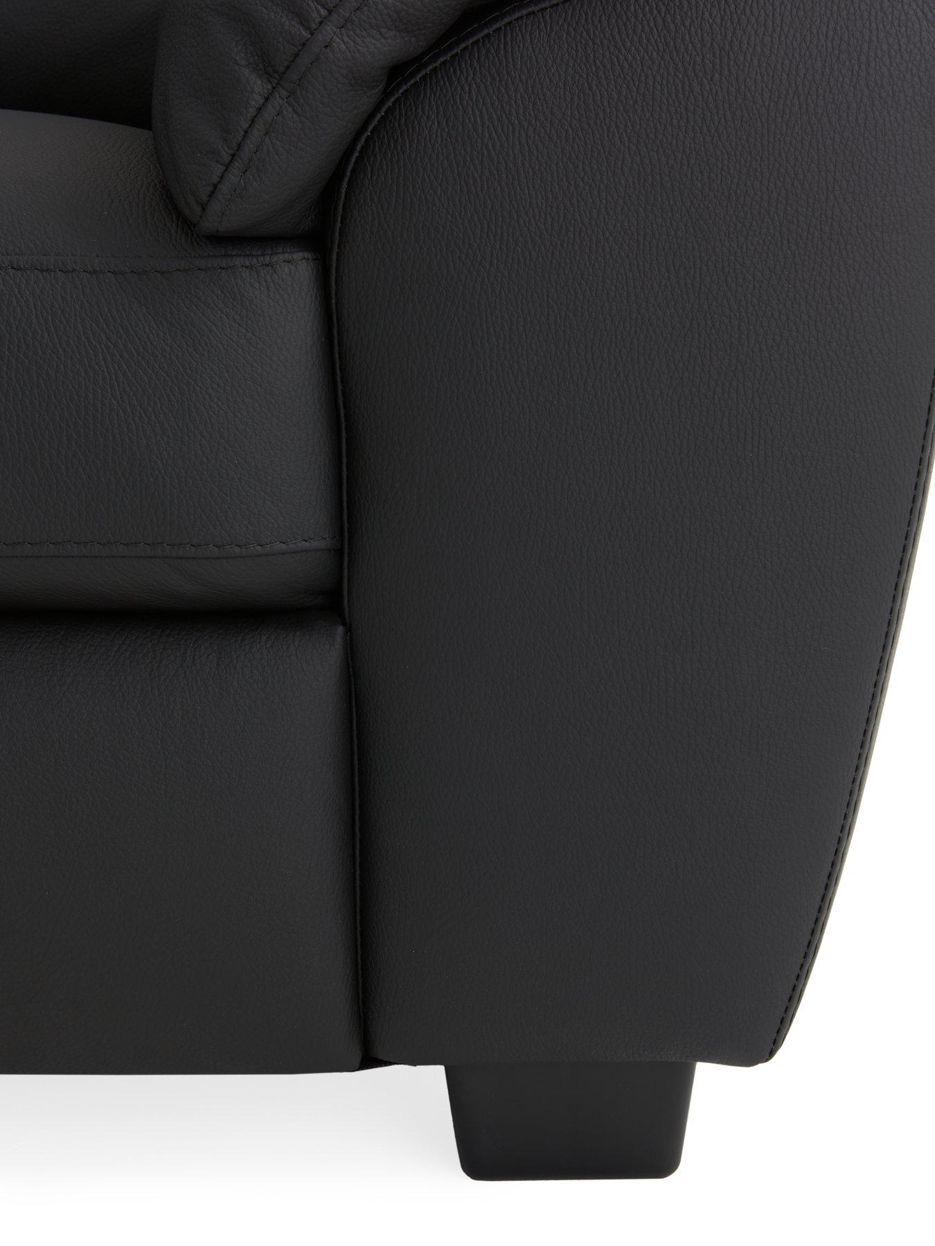  image of very-home-montreal-real-leatherfaux-leathernbsp2-seater-sofanbsp--fsc-certified