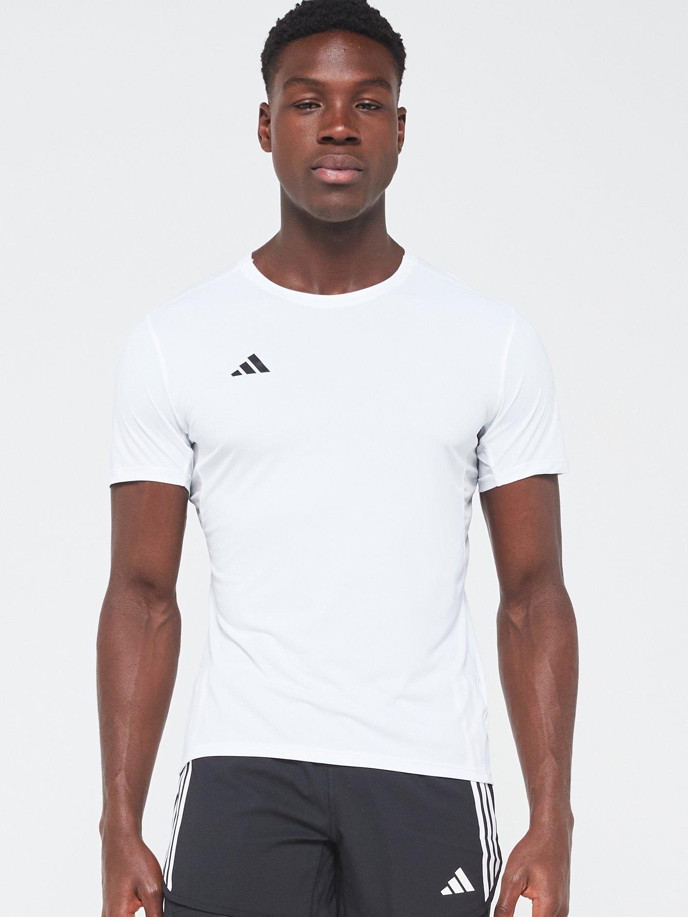  image of adidas-mens-running-adizero-t-shirt-white