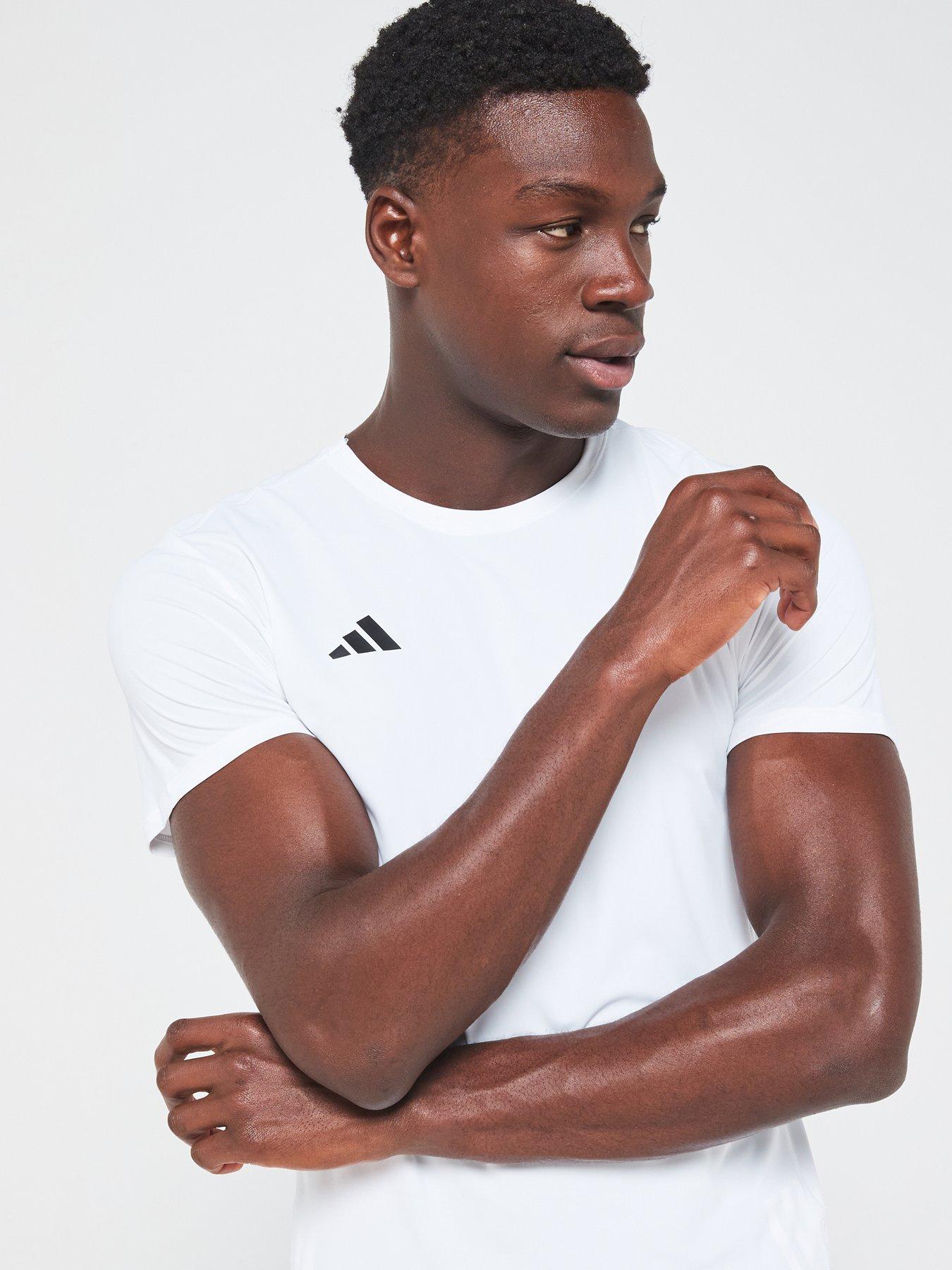  image of adidas-mens-running-adizero-t-shirt-white