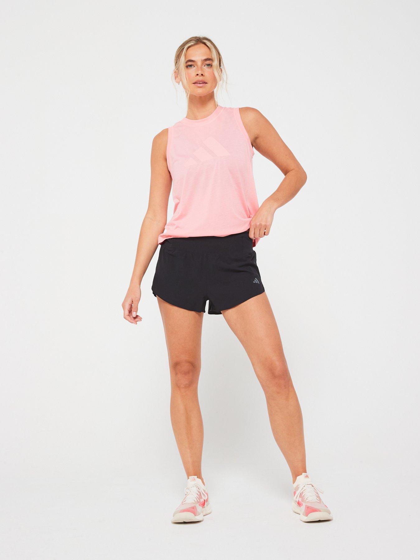 Image 3 of 5 of adidas Womens Running Adizero Gel Shorts - Black