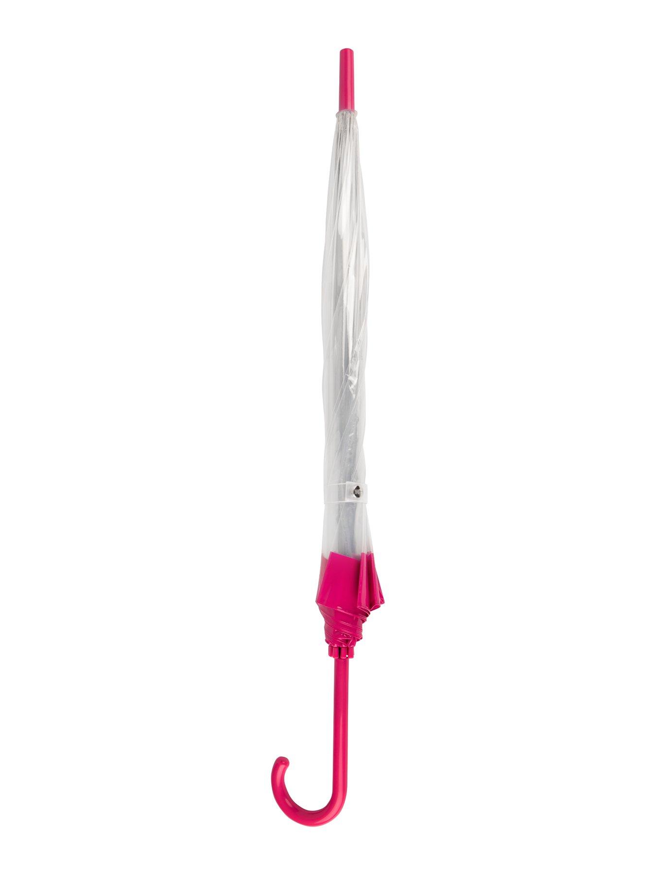Image 4 of 4 of TOTES PVC Dome Umbrella With Pink Border