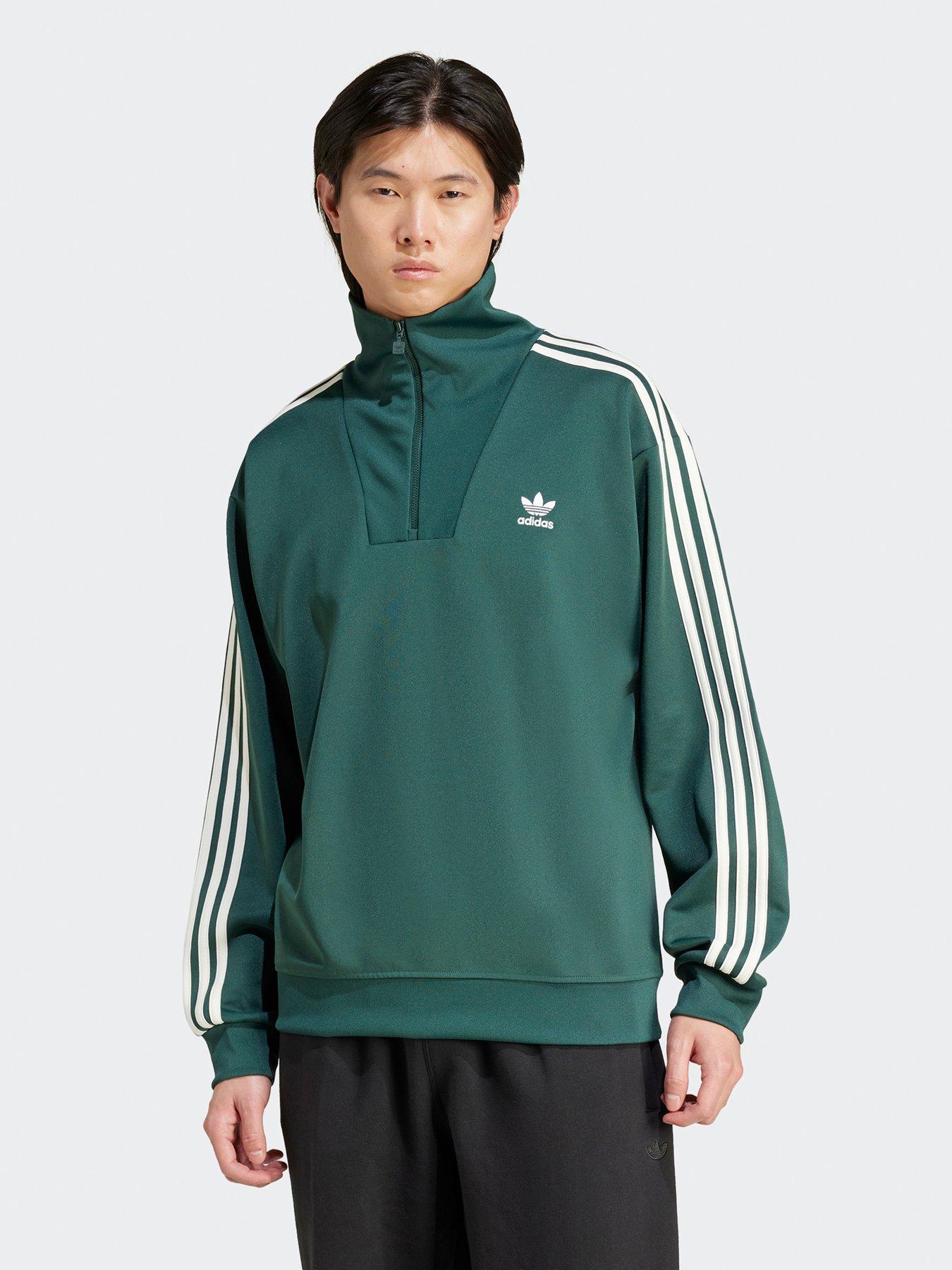 adidas Men's Funnelneck Track Top - Green