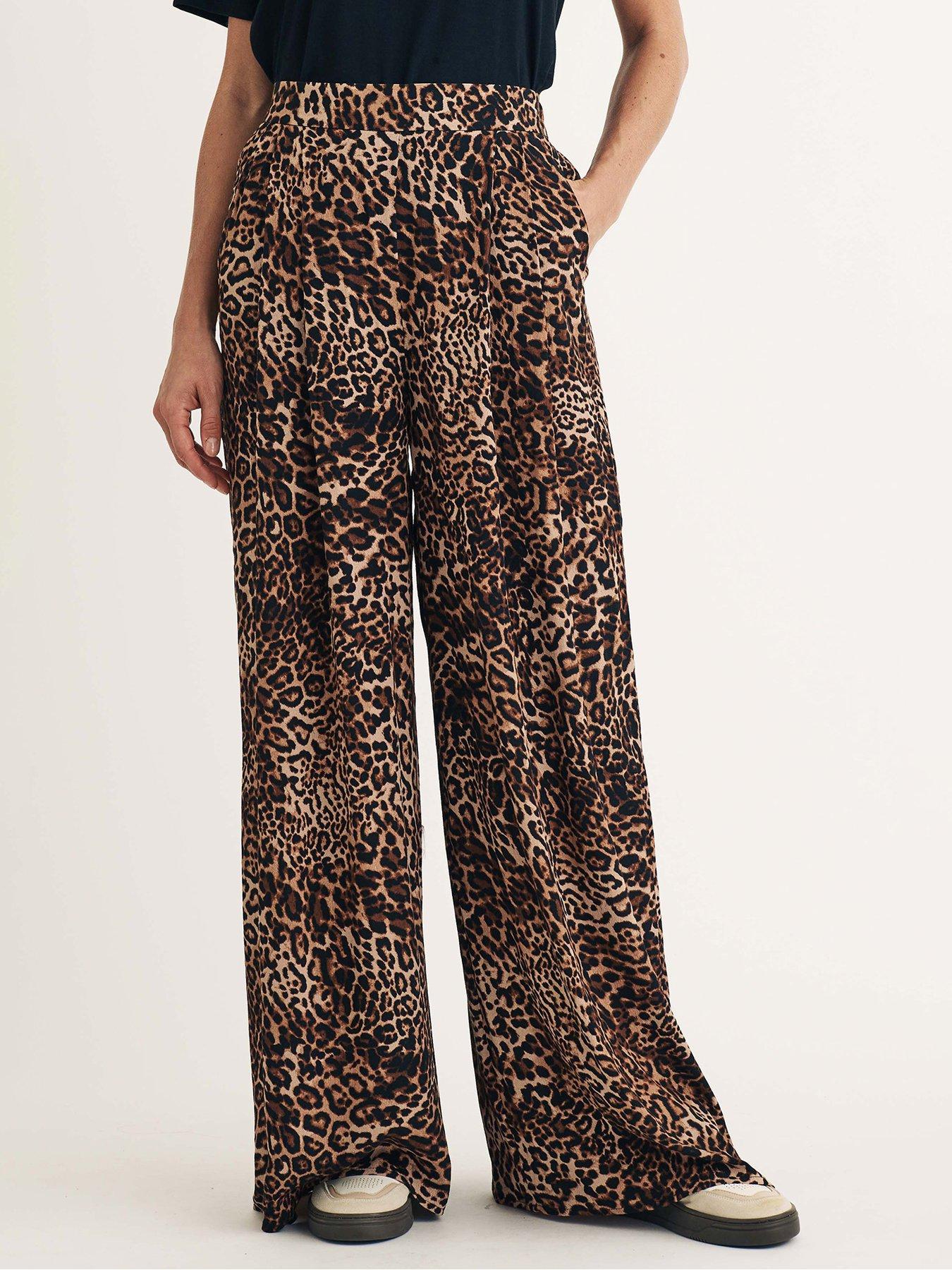 undefined Full Length Trouser - Leopard - Multi