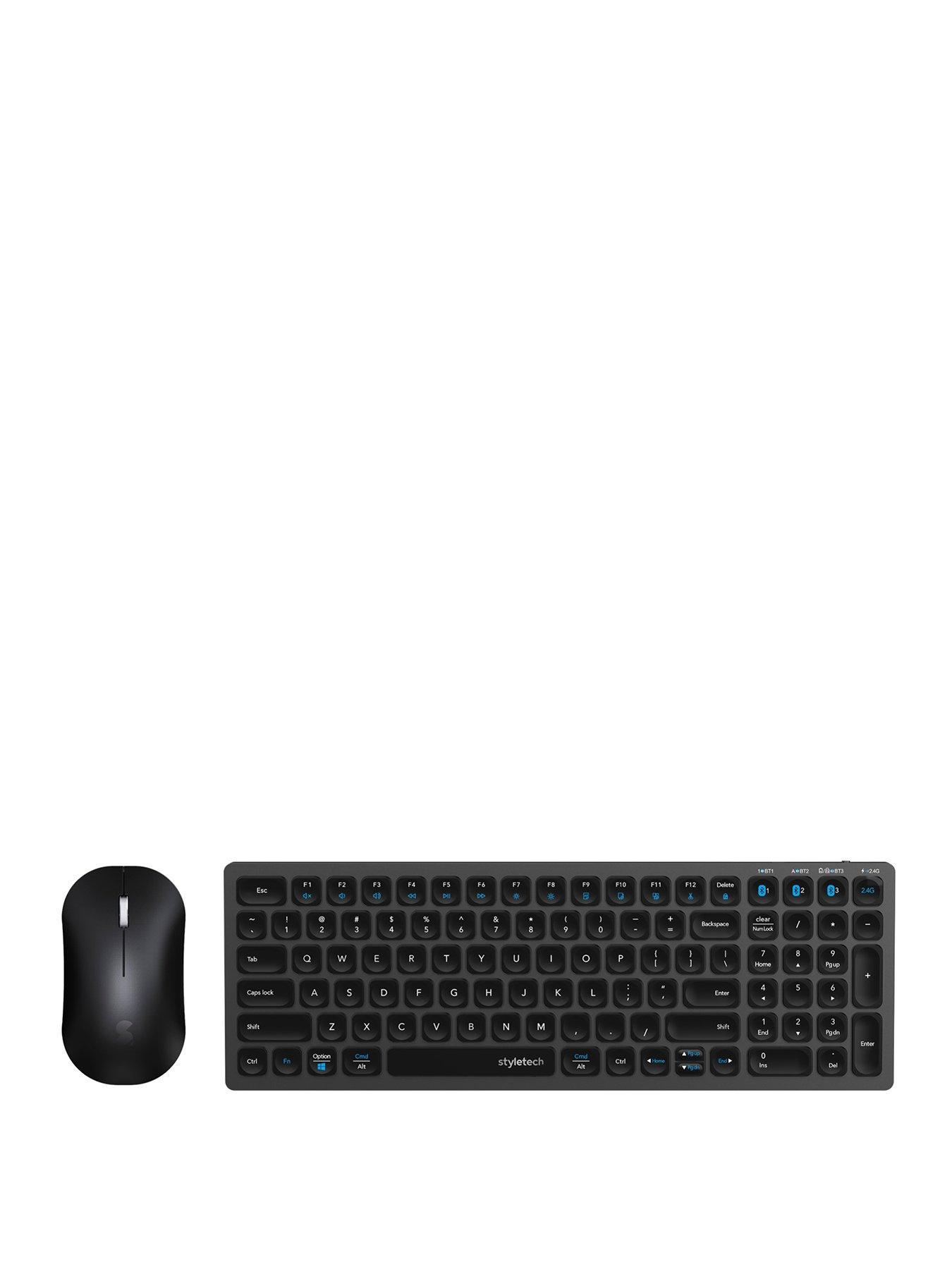 Styletech MK650 Multi-Mode Wireless Mouse  &  Keyboard - Black