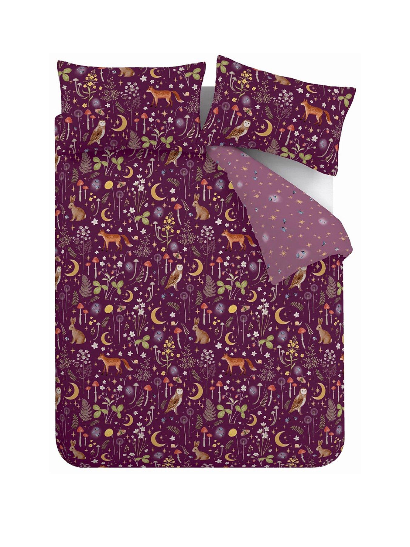 Parure De Lit Réversible Enchanted Witchcraft – Housse De Couette + Taies | Design Sorcellerie, Noir/naturel - 6