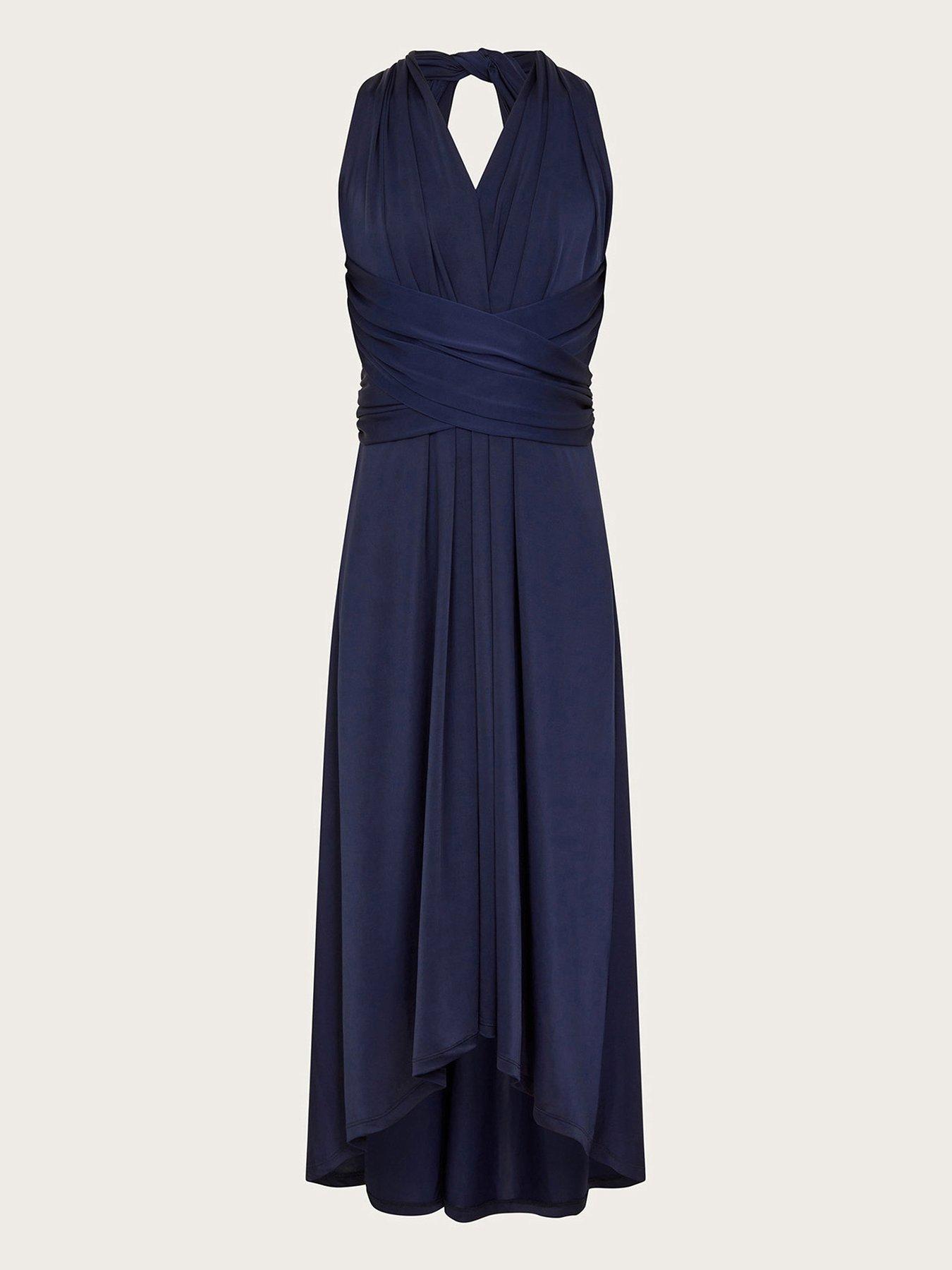 undefined Girls Tia Twist Prom Dress - Navy