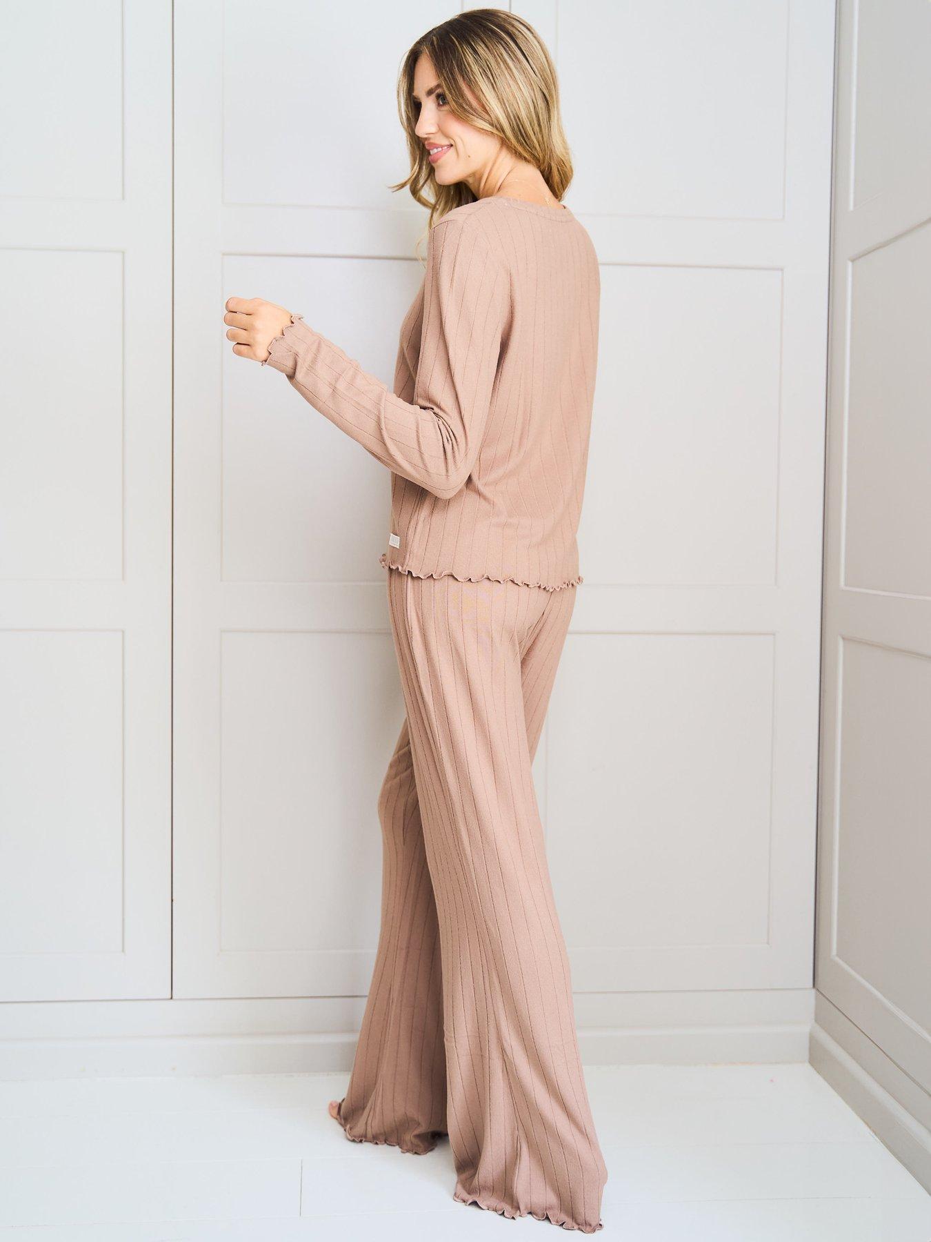  image of jim-jam-the-label-jimjam-ribbed-lounge-set