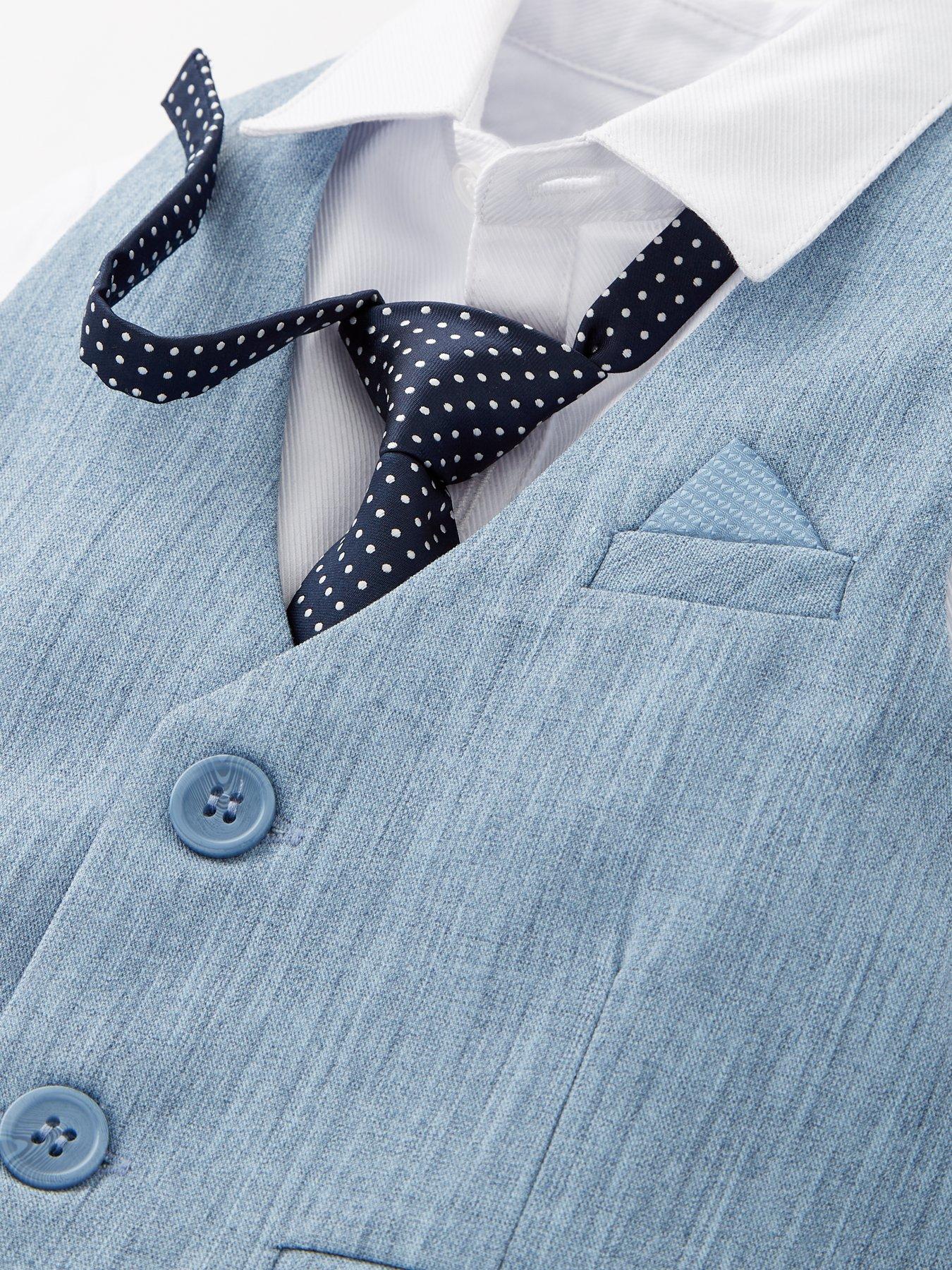  image of mini-v-by-very-boys-trouser-waistcoat-and-long-sleeve-shirt-blue
