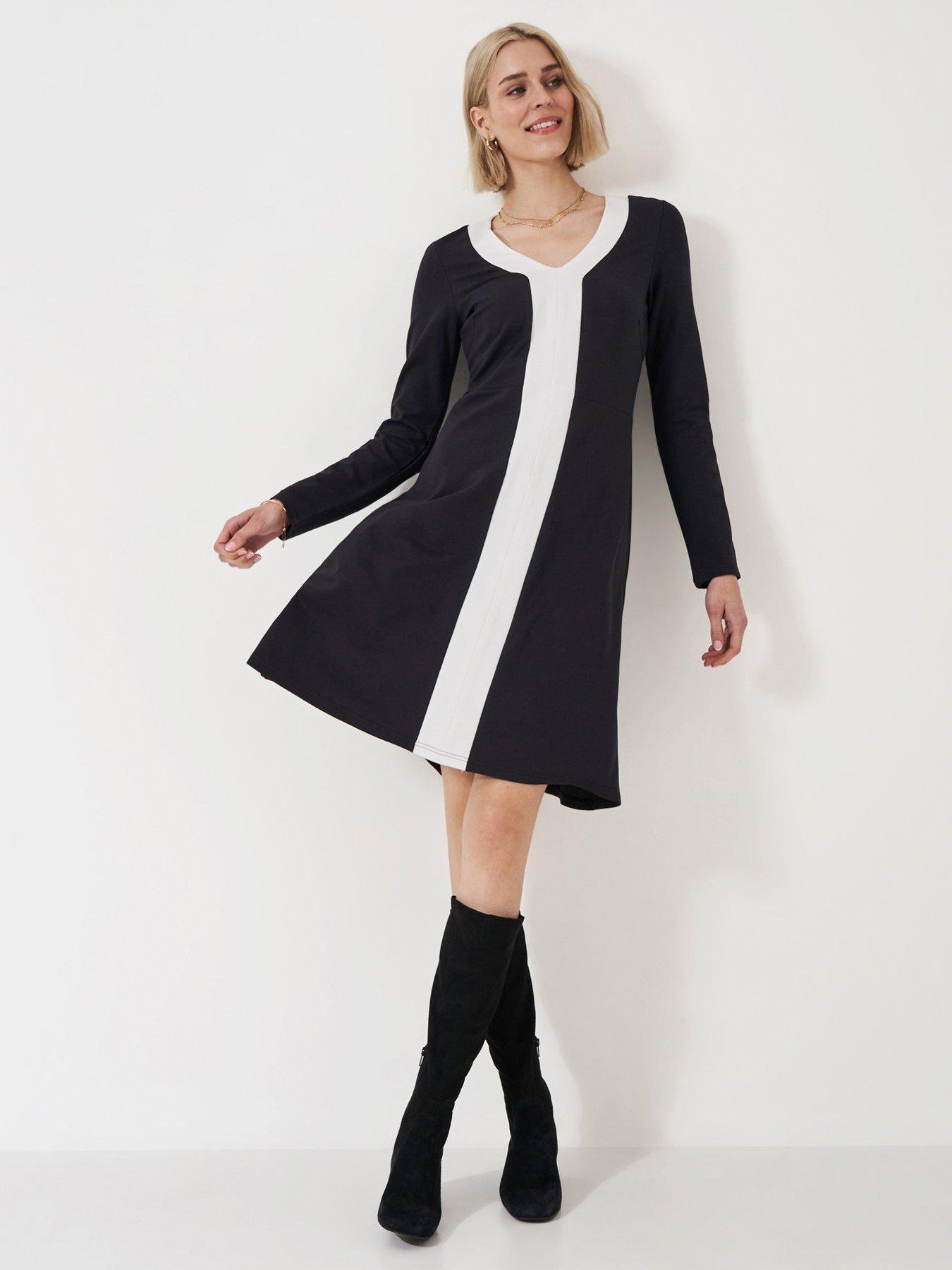 undefined Evalyn Ponte Dress - Black