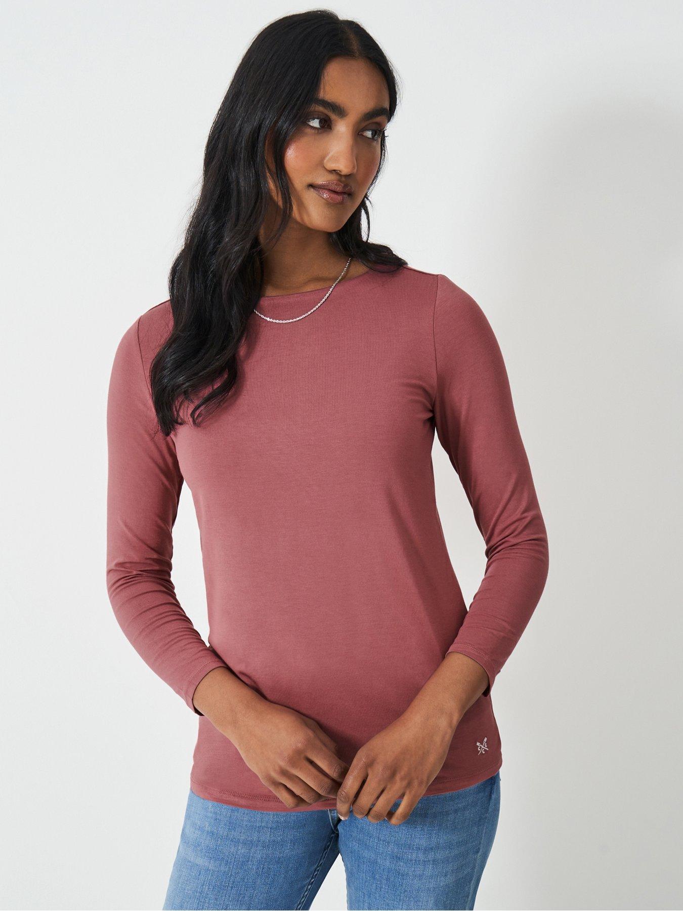 undefined Jemma Boat Neck Top - Pink