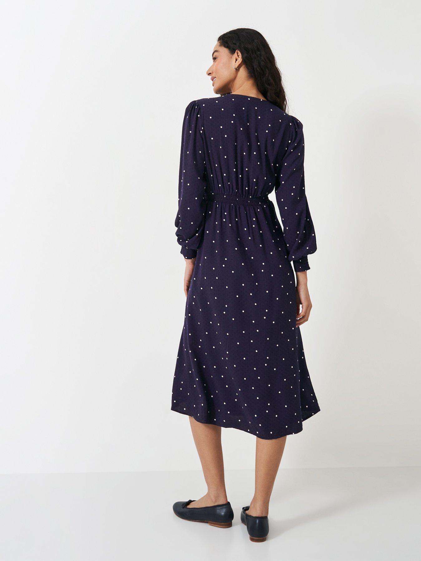  image of crew-clothing-iona-tunic-dress-navy