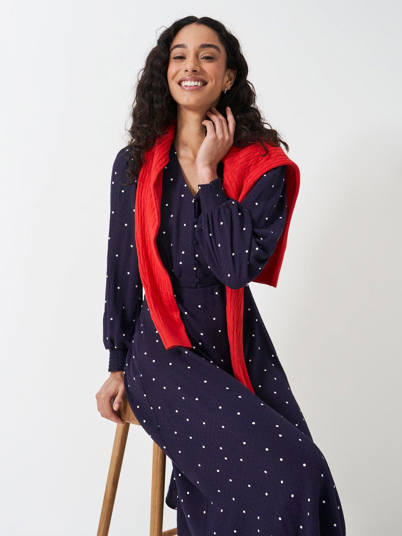  image of crew-clothing-iona-tunic-dress-navy