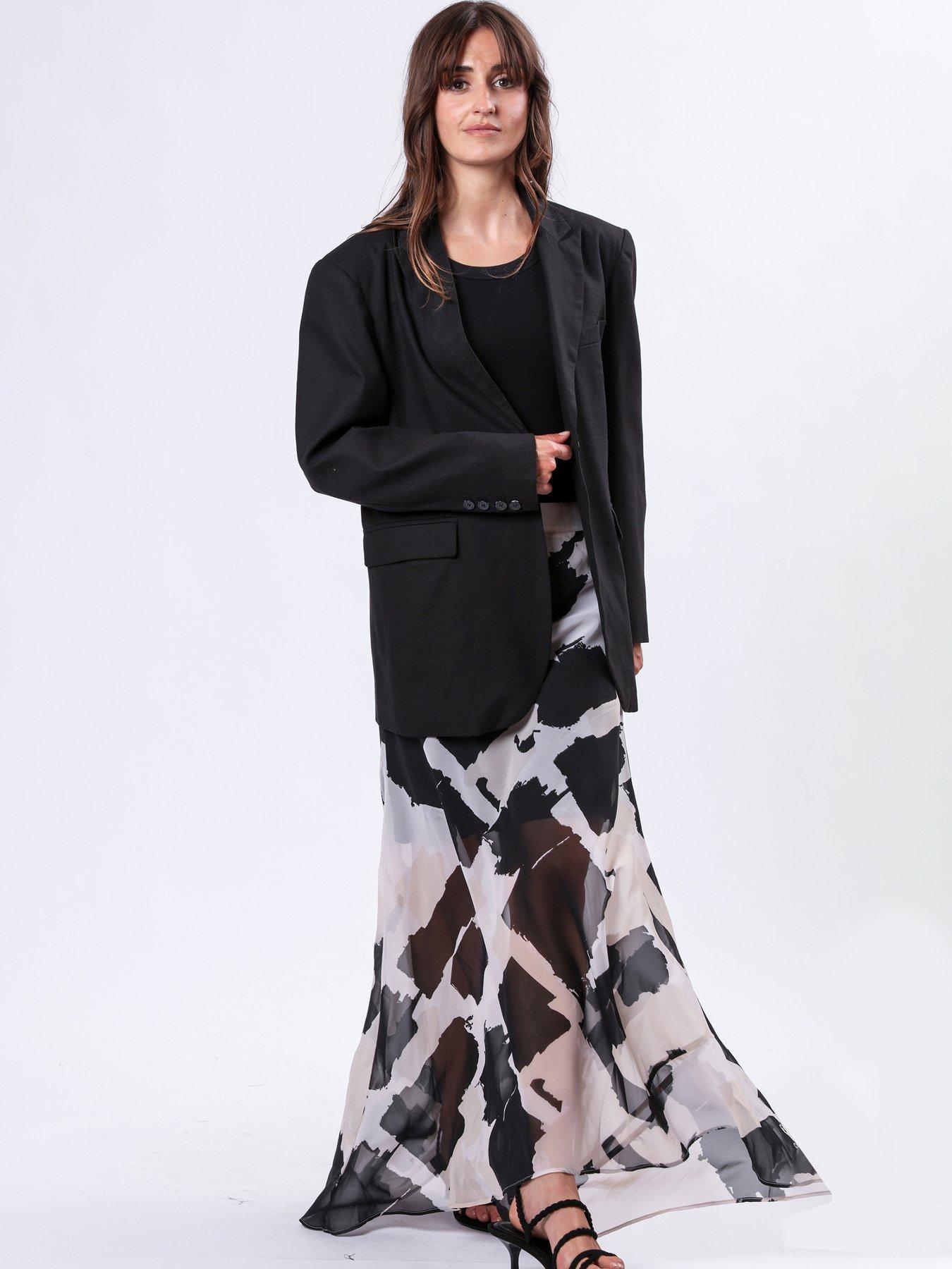  image of religion-aurora-hand-painted-print-maxi-skirt-multi