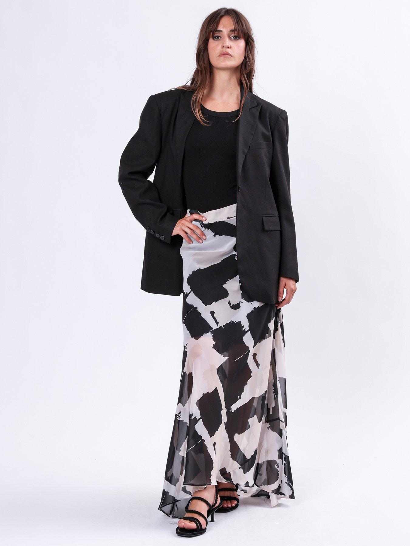  image of religion-aurora-hand-painted-print-maxi-skirt-multi