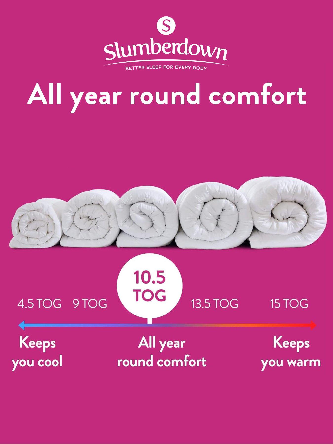  image of slumberdown-cosy-nights-105-tog-duvet-and-2-pillows-bundle