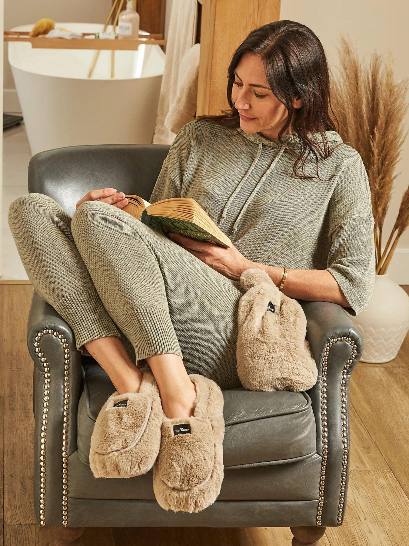  image of warmies-slippers-latte