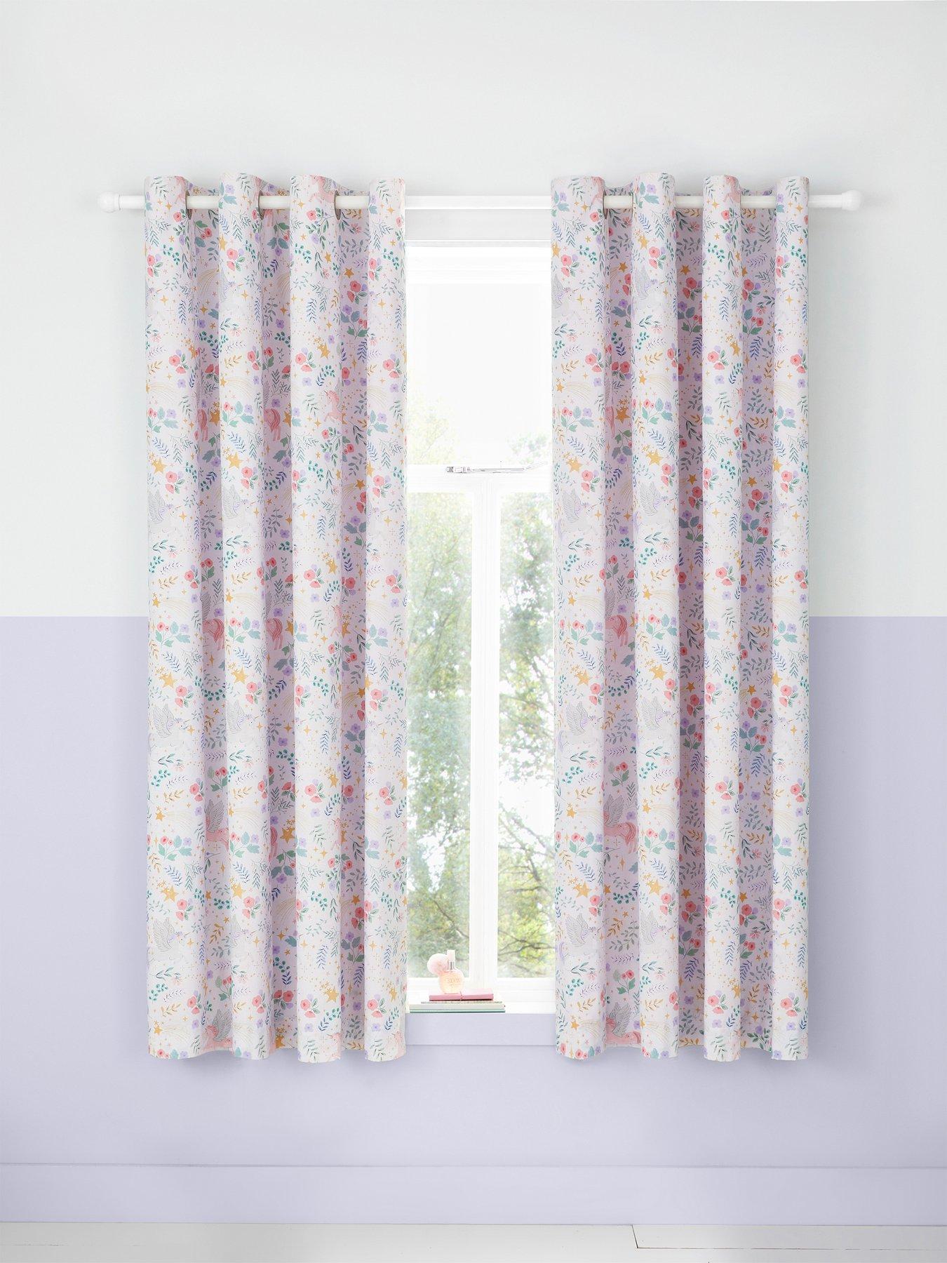 Image 3 of 5 of Catherine Lansfield Fairytale Unicorn Curtains