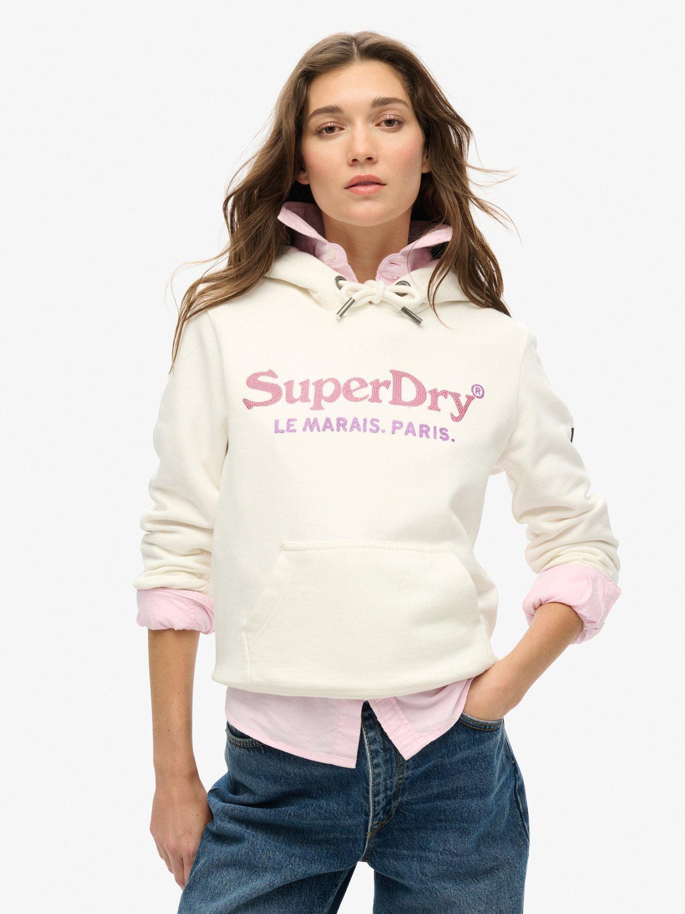 undefined Metallic Venue Hoodie - Ecru