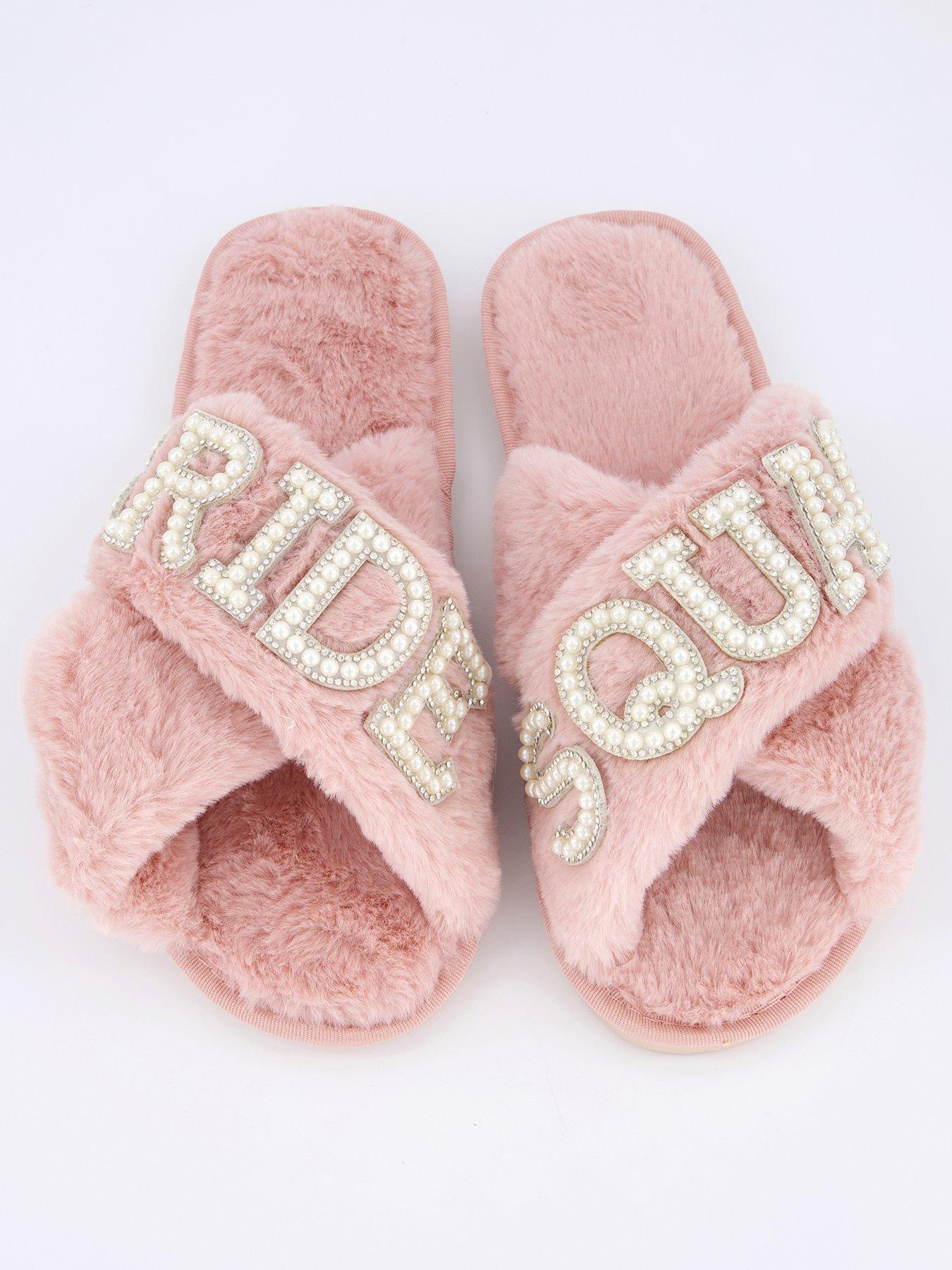  image of raid-sasha-be-mine-bridesquad-slippers-light-pink