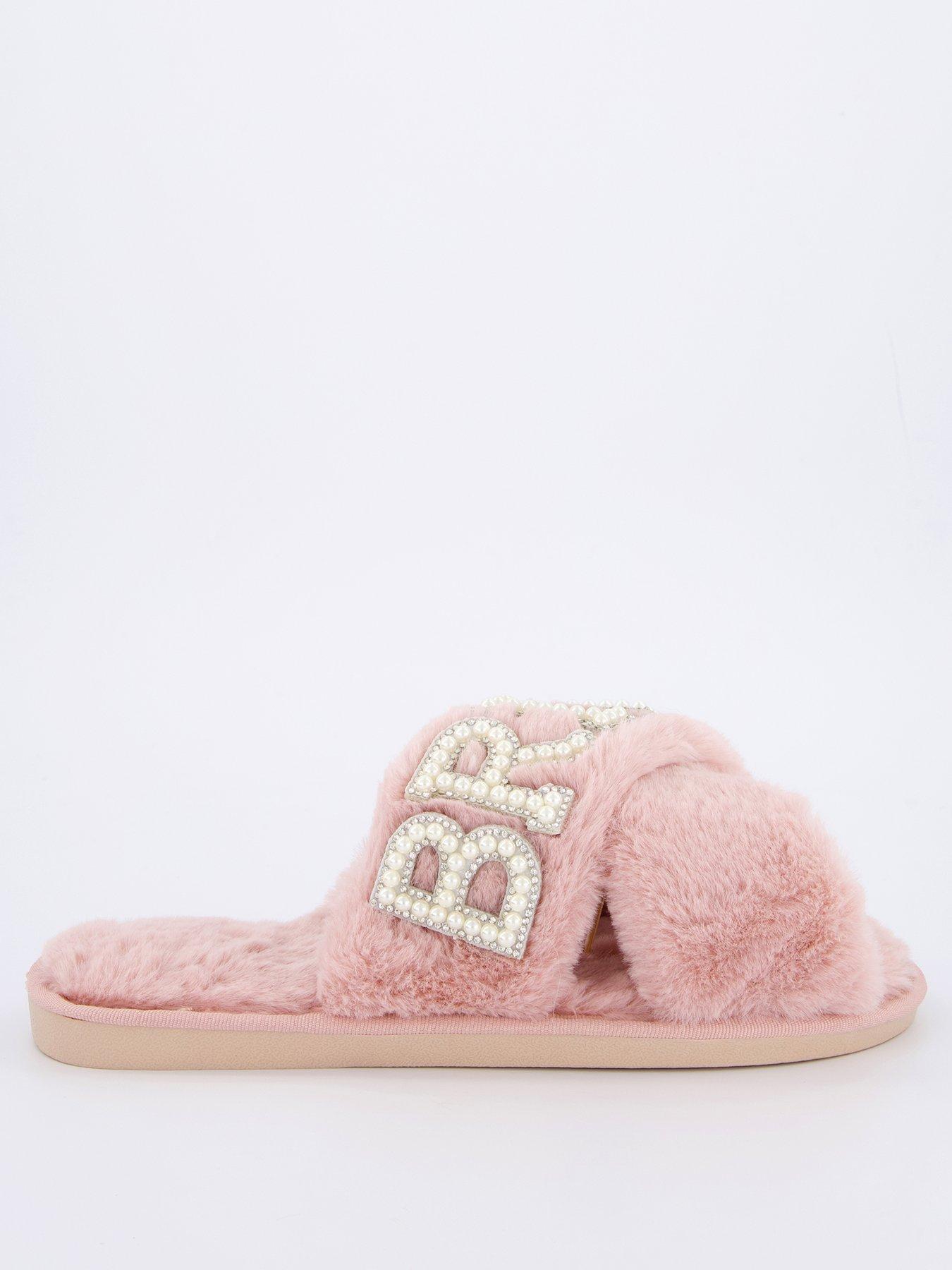  image of raid-sasha-be-mine-bridesquad-slippers-light-pink