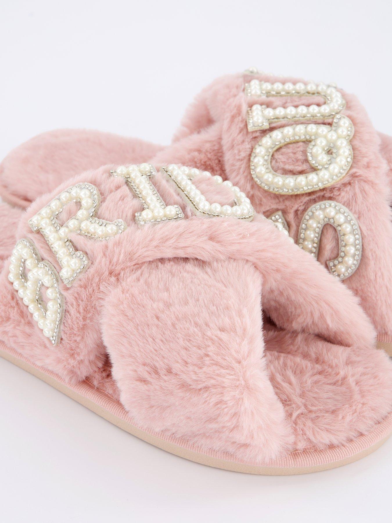  image of raid-sasha-be-mine-bridesquad-slippers-light-pink