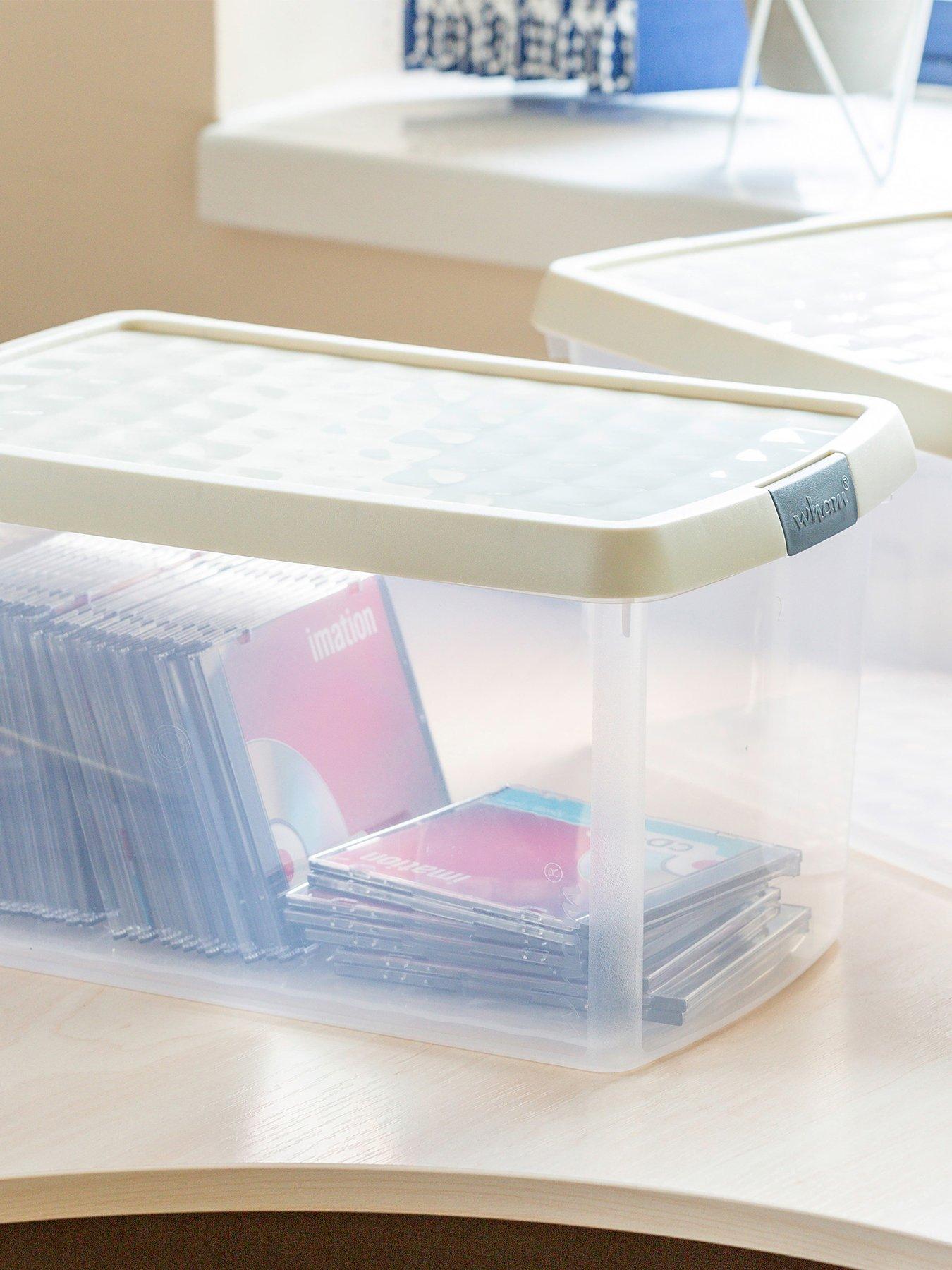undefined Set of 2 14L Clip Top Rectangular Box  &  Lid