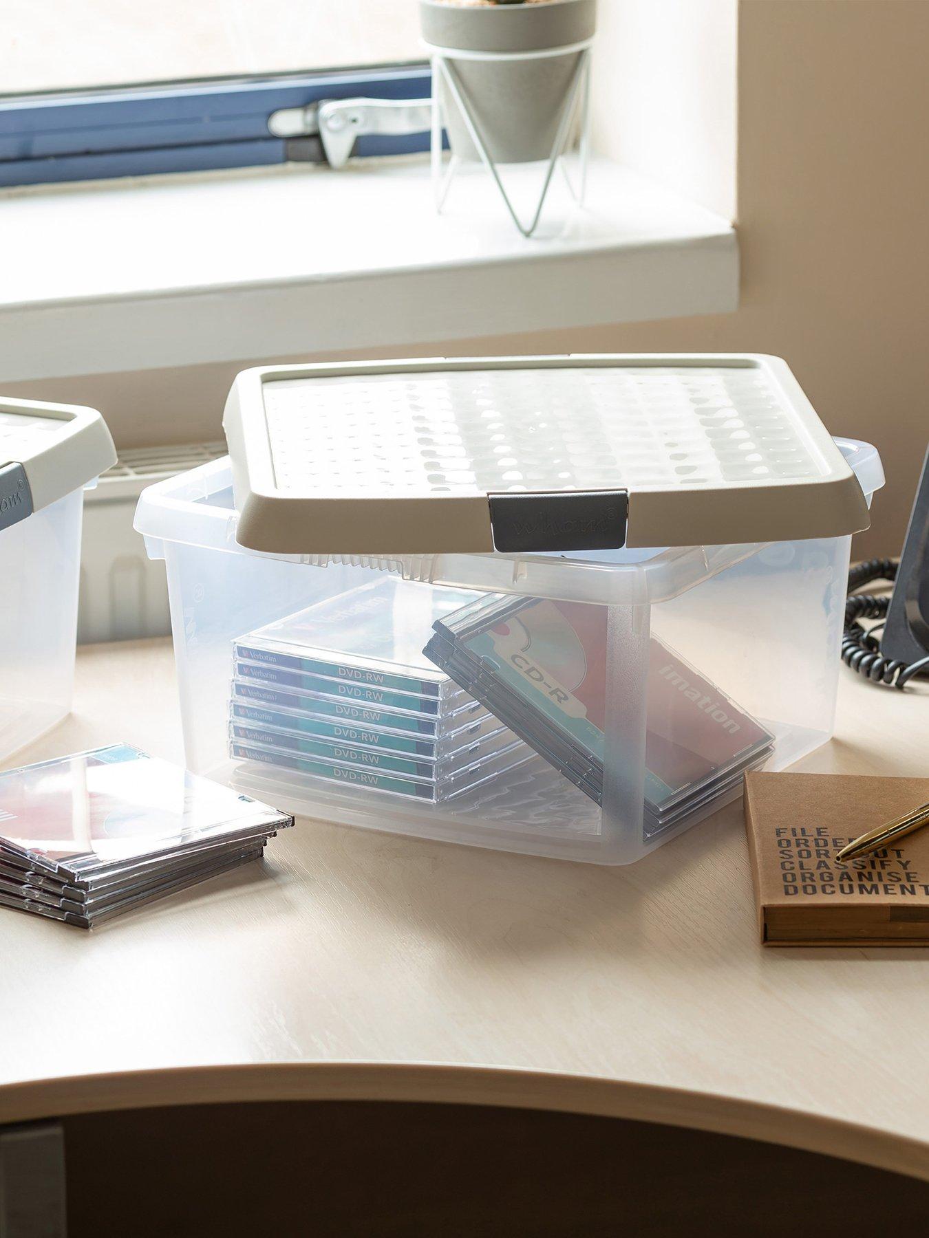 undefined Set of 2 9L Clip Top Square Box  &  Lid