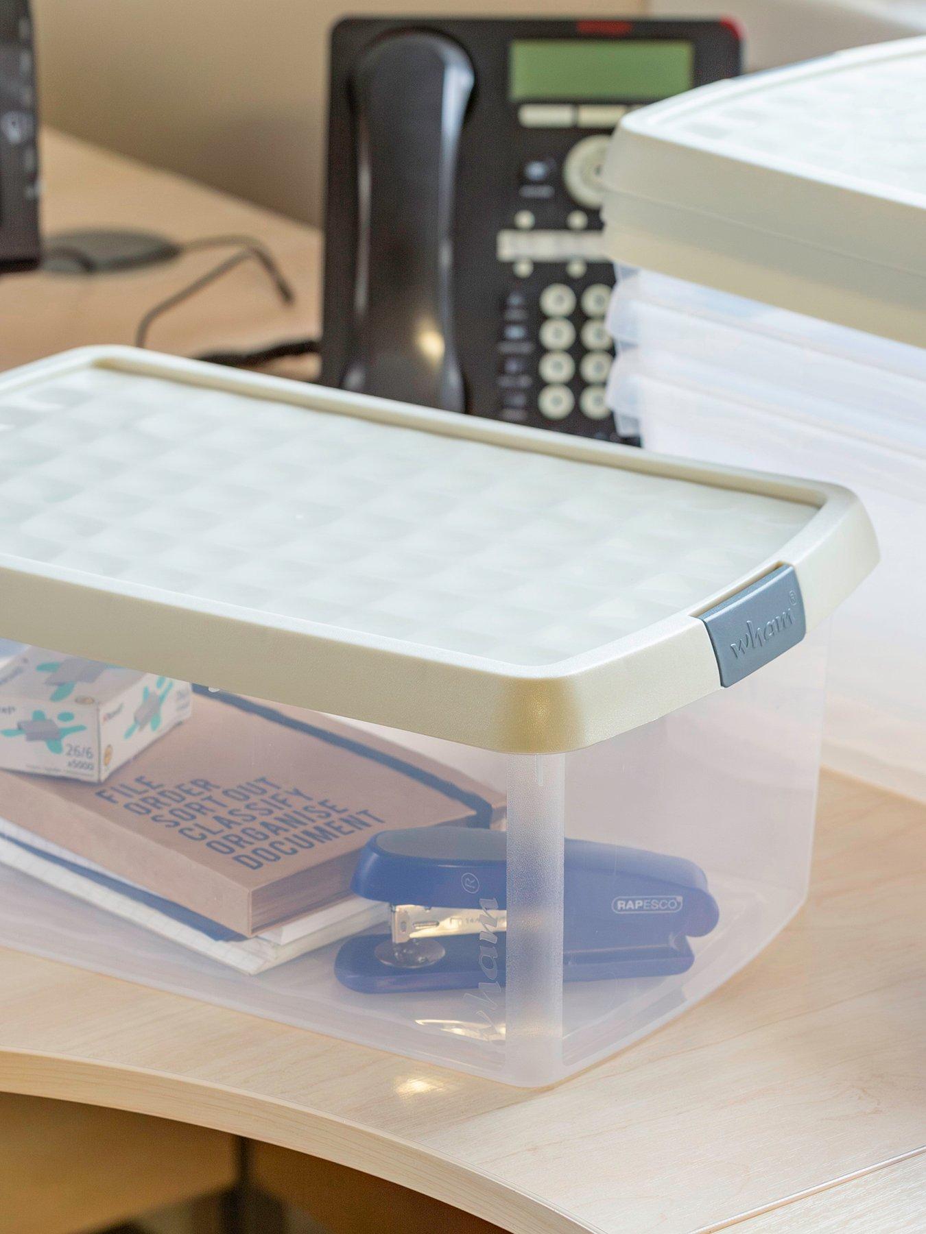 undefined Set of 4 10.5L Clip Top Rectangular Box  &  Lid