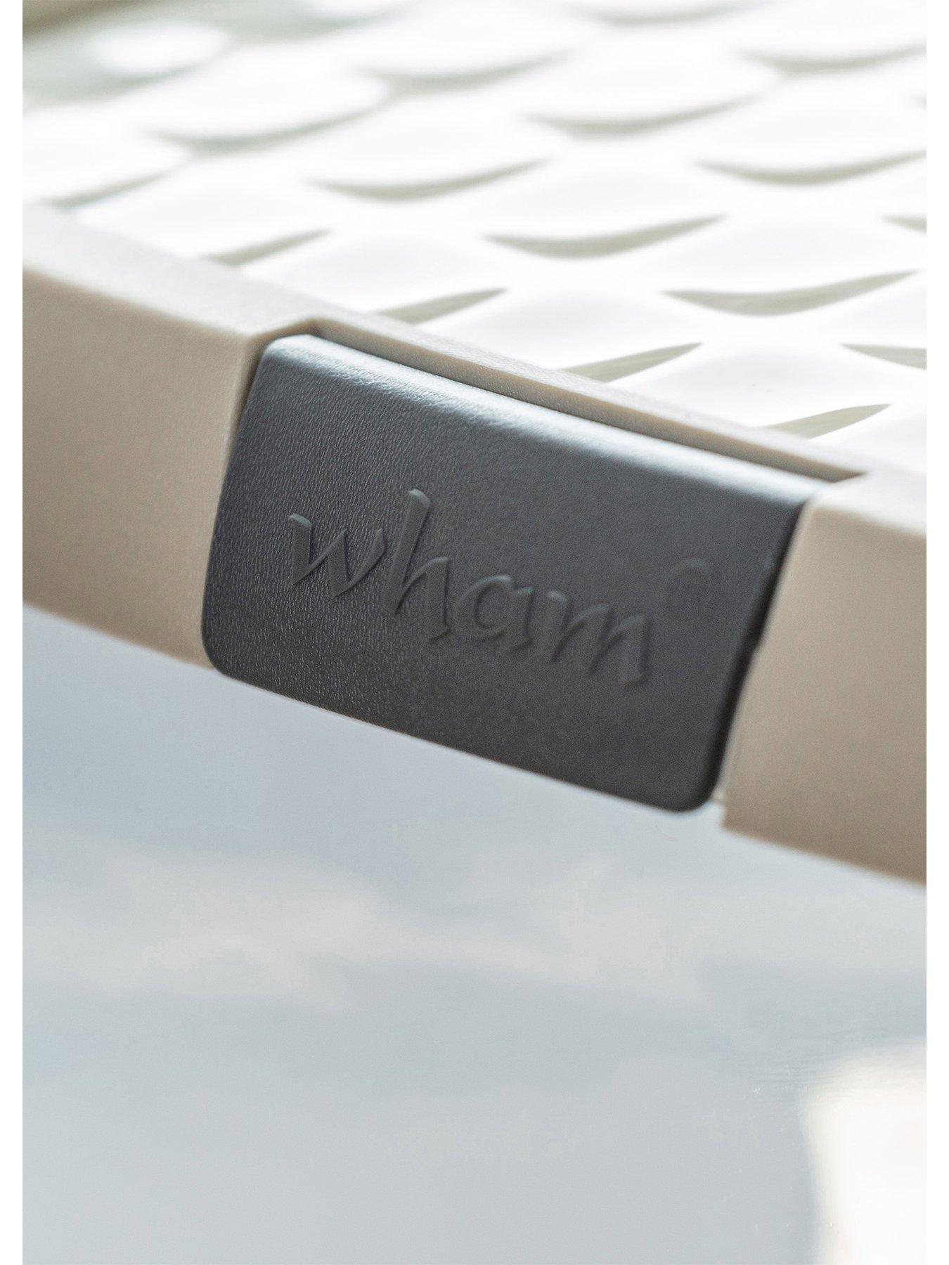  image of wham-set-of-4-14l-clip-top-square-box-amp-lid