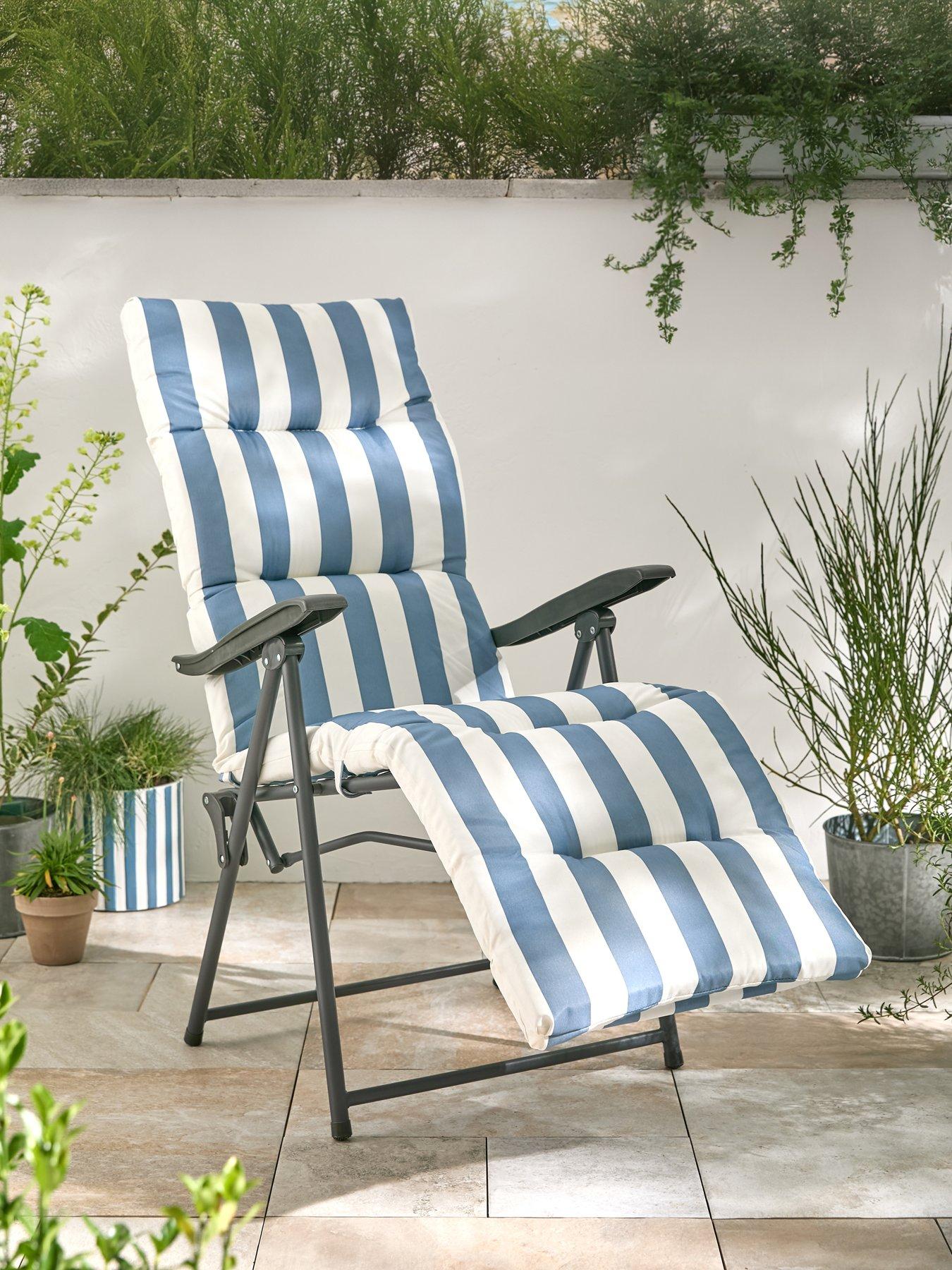 very-home-torquay-cushioned-sun-lounger