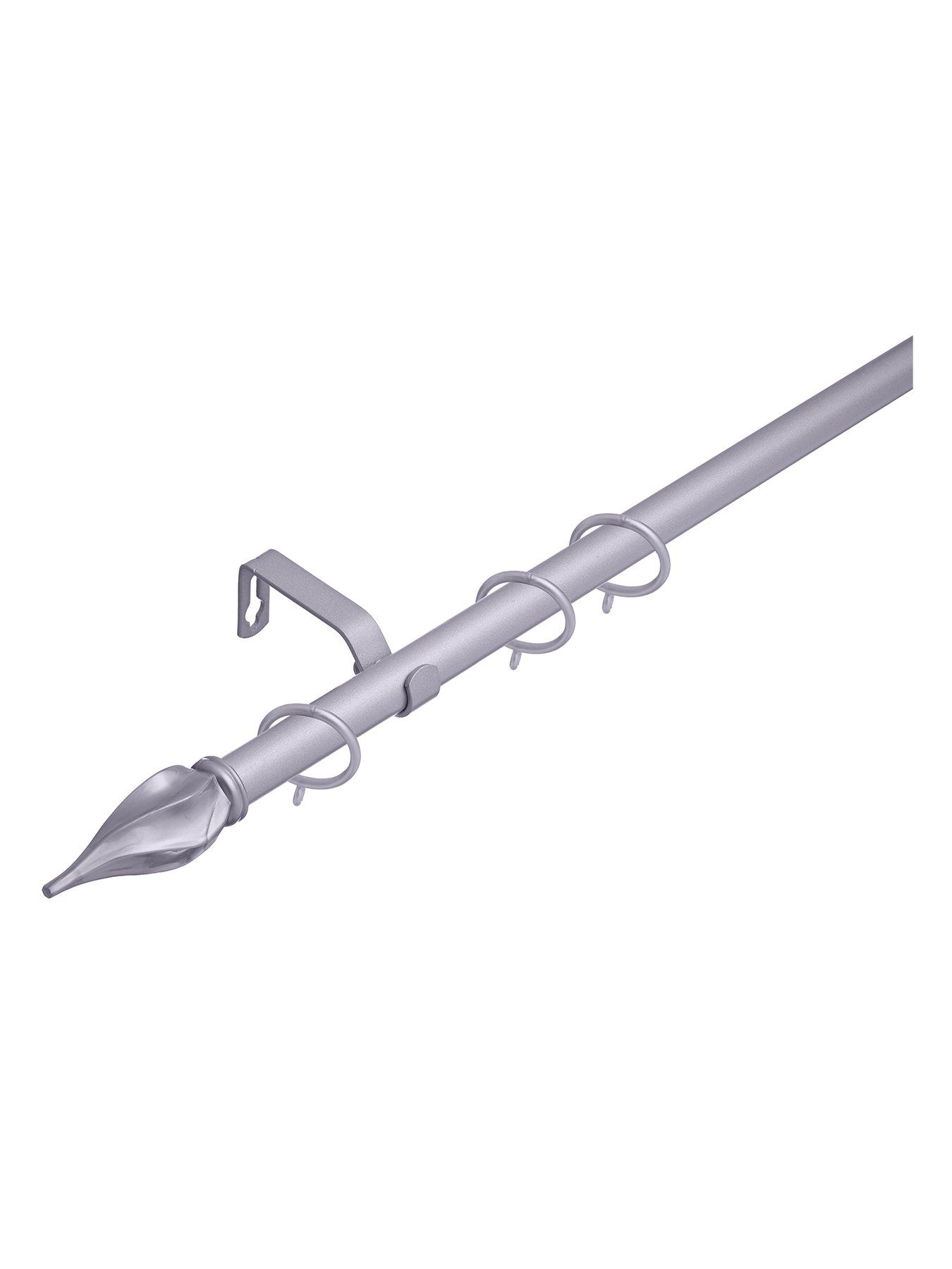 very-home-value-spiral-finial-19-mm-extendable-curtain-pole