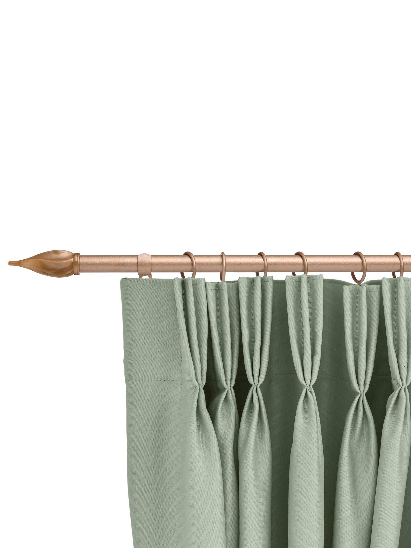 Image 2 of 7 of The Very Collection Value Spiral Finial 19 mm Extendable Curtain Pole