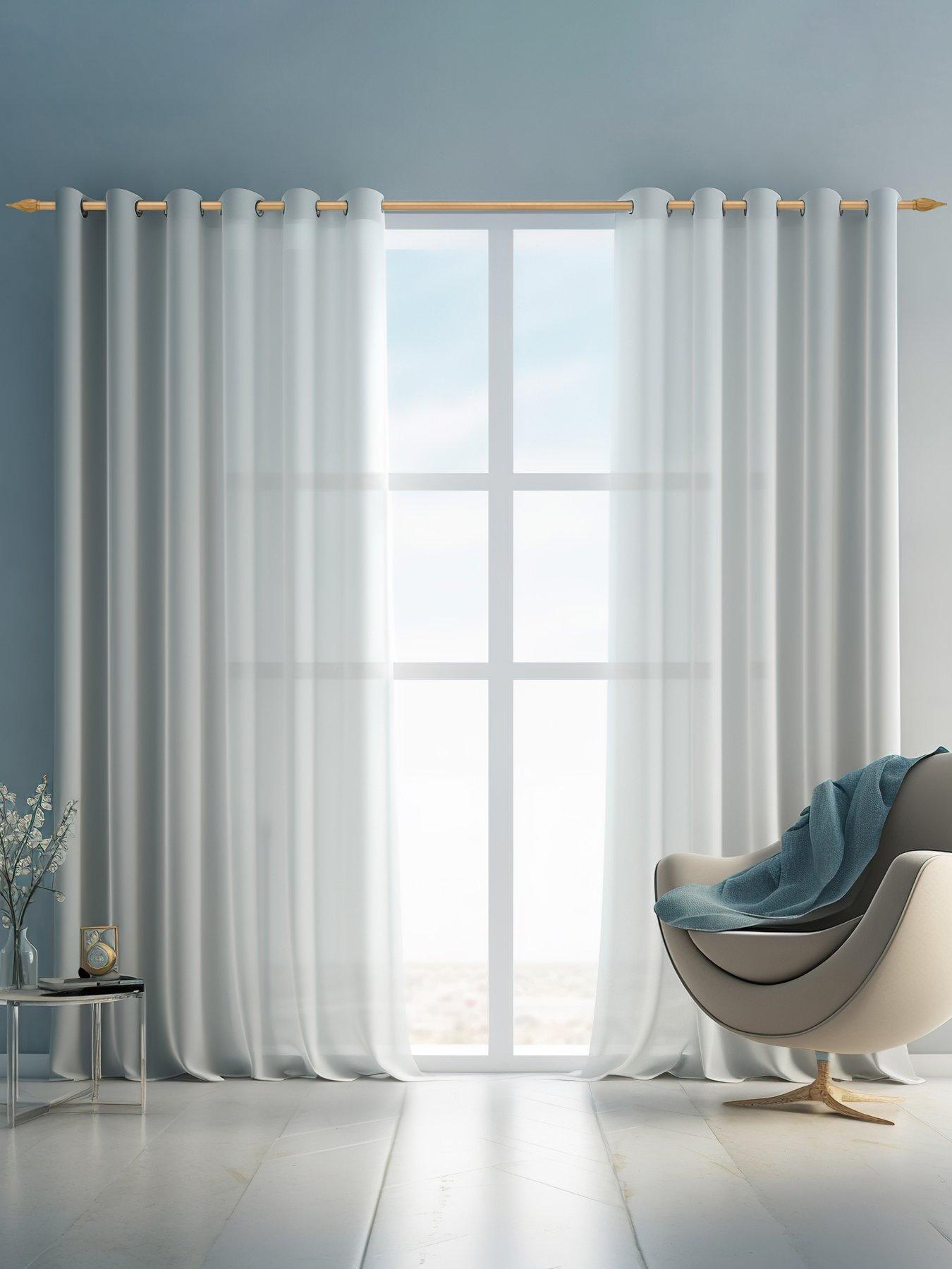 Image 4 of 7 of The Very Collection Value Spiral Finial 19 mm Extendable Curtain Pole