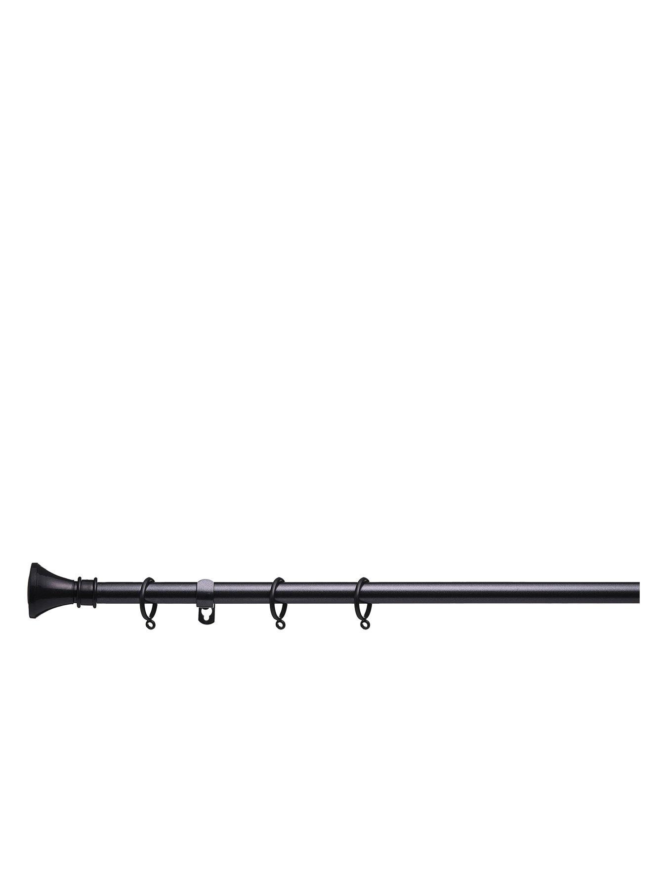 undefined Value Trumpet Finial 19 mm Extendable Curtain Pole