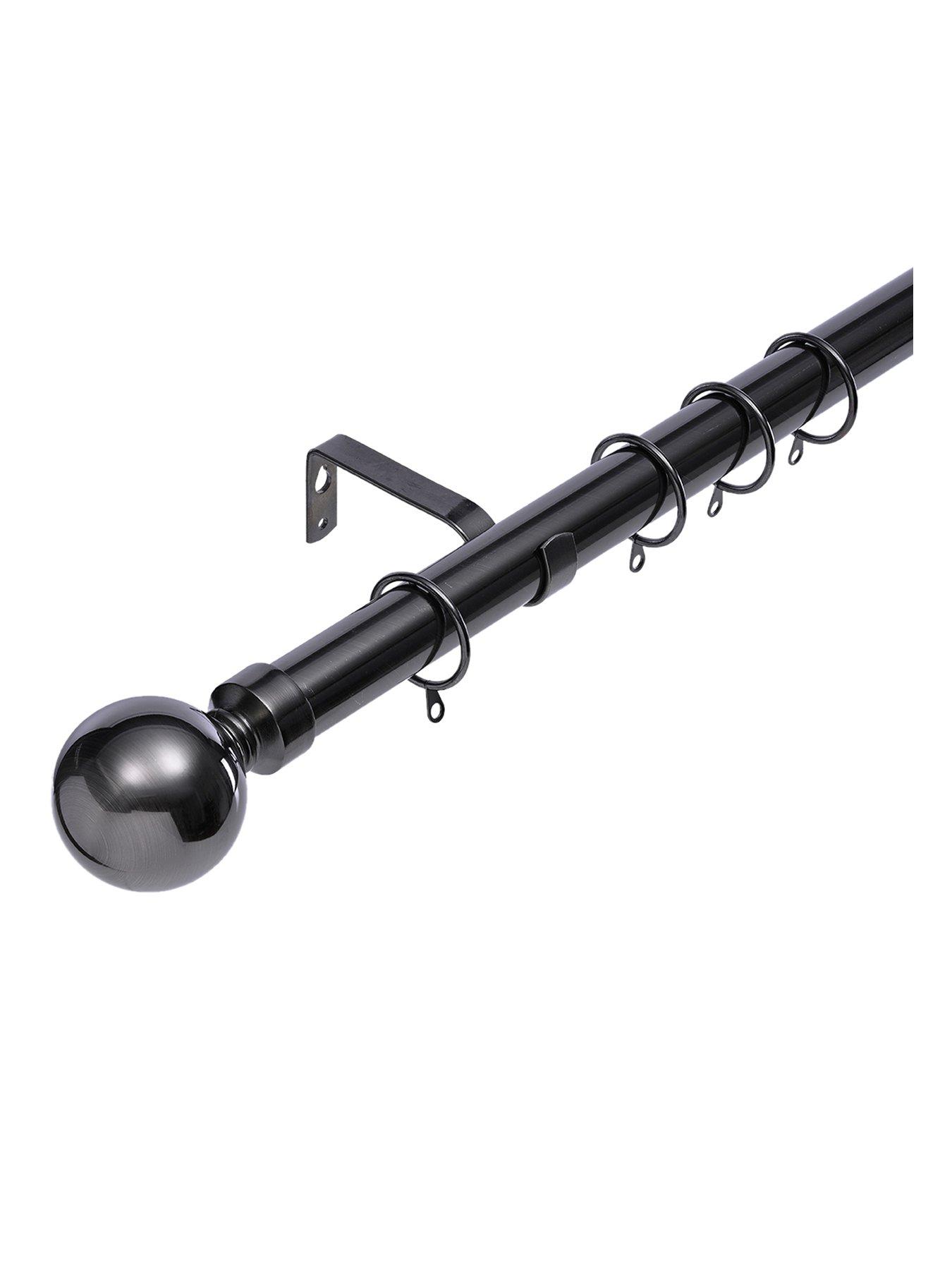 undefined Ball Finial 28 mm Extendable Curtain Pole