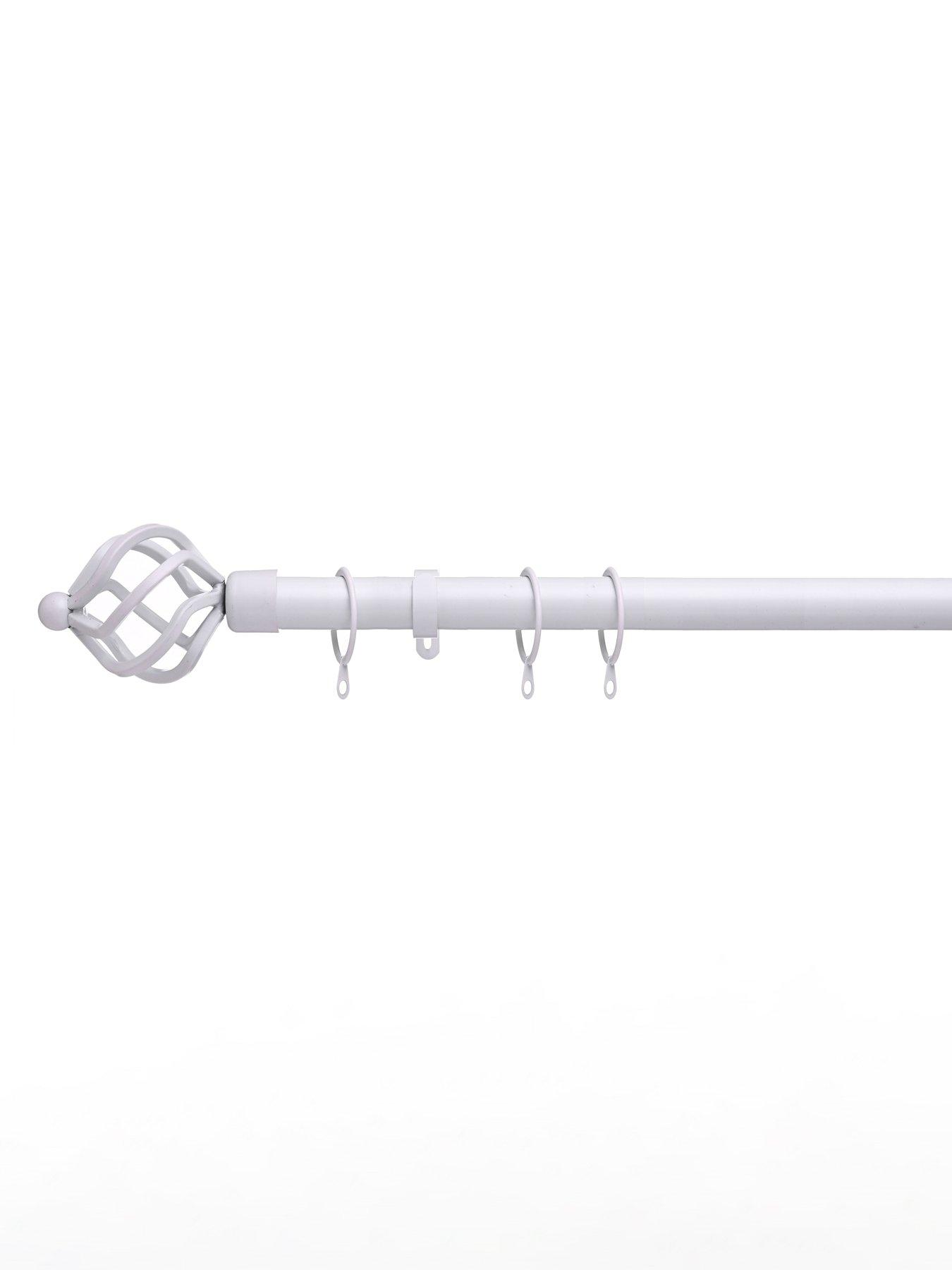 The Very Collection Metal Cage Finial 28 mm Extendable Curtain Pole