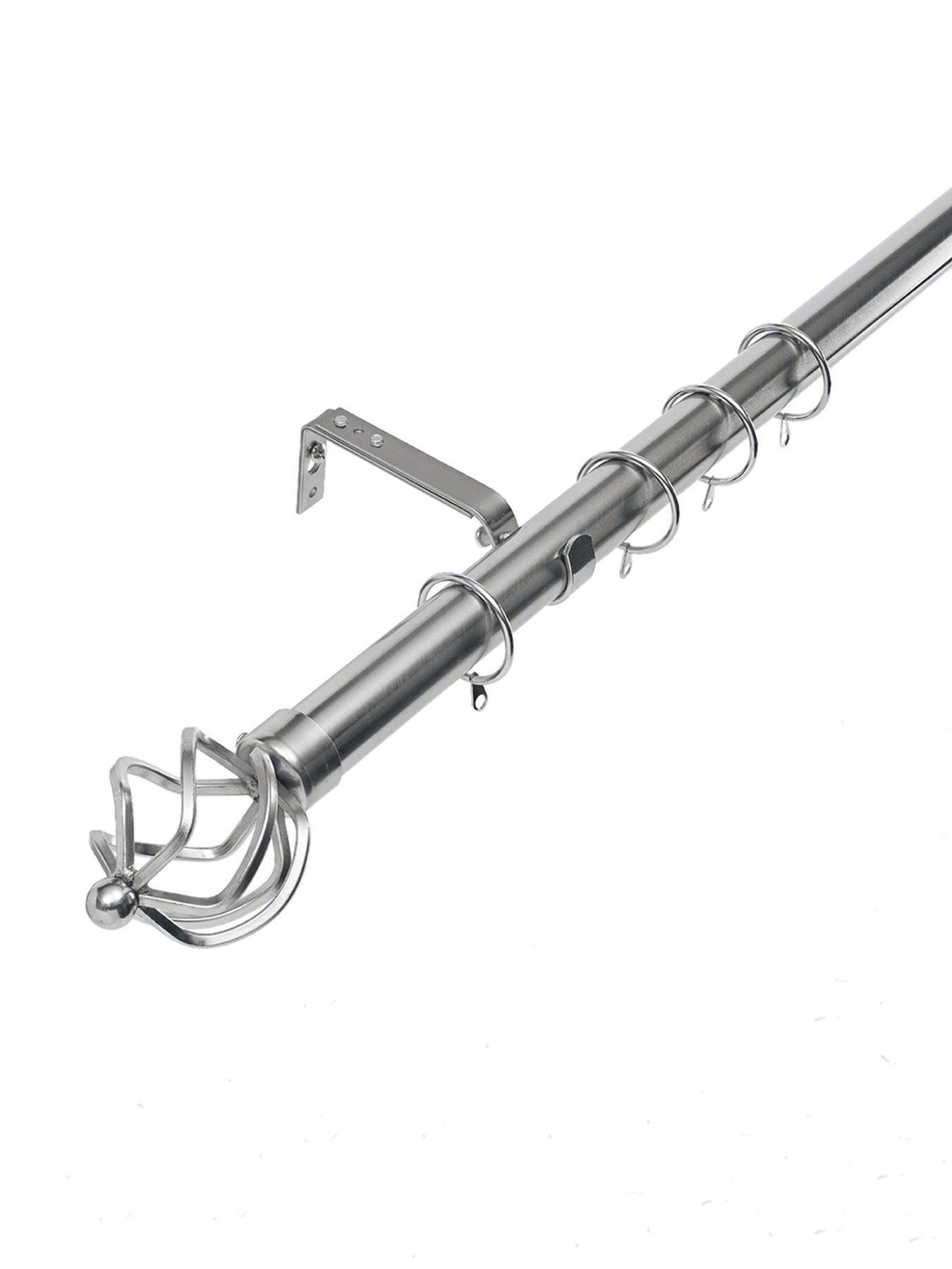 The Very Collection Metal Cage Finial 28 mm Extendable Curtain Pole