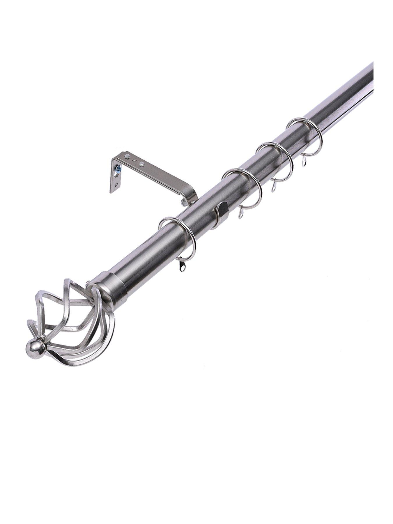 The Very Collection Metal Cage Finial 28 mm Extendable Curtain Pole