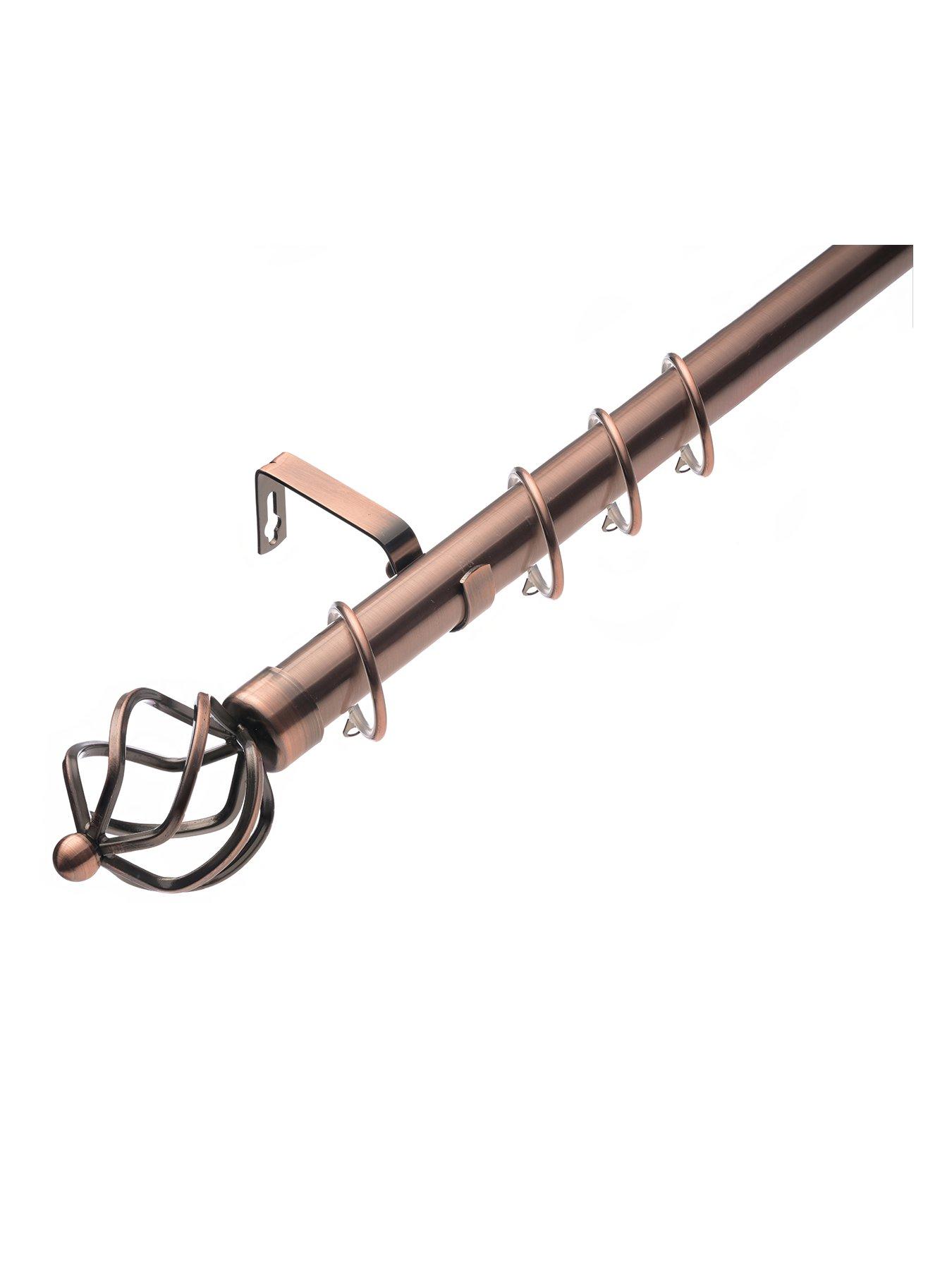 The Very Collection Metal Cage Finial 28 mm Extendable Curtain Pole