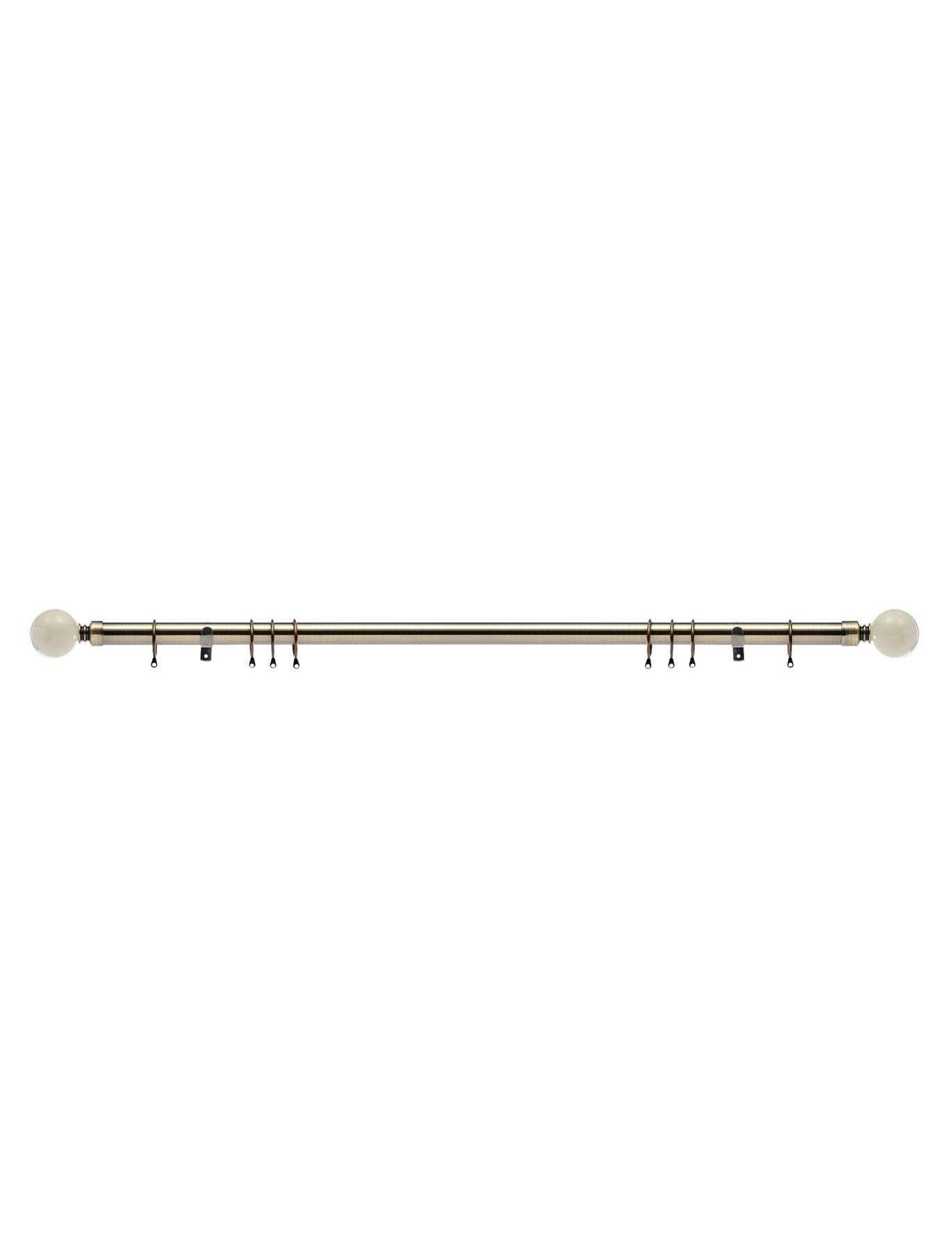  image of very-home-painted-ball-finial-extendable-curtain-pole