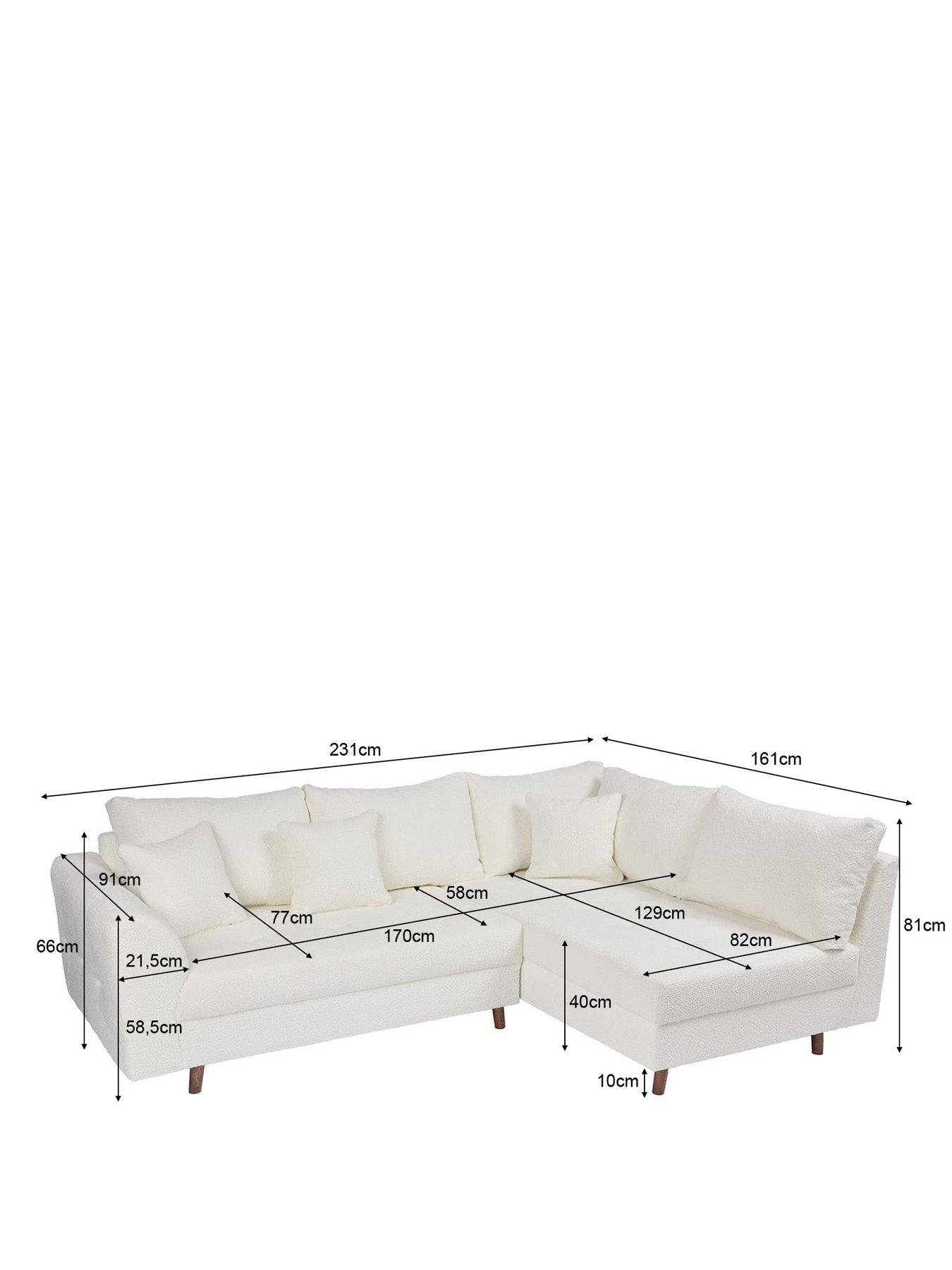 Image 6 of 7 of The Very Collection Rune Right Hand Fabric Corner&nbsp;- FSC&reg; Certified