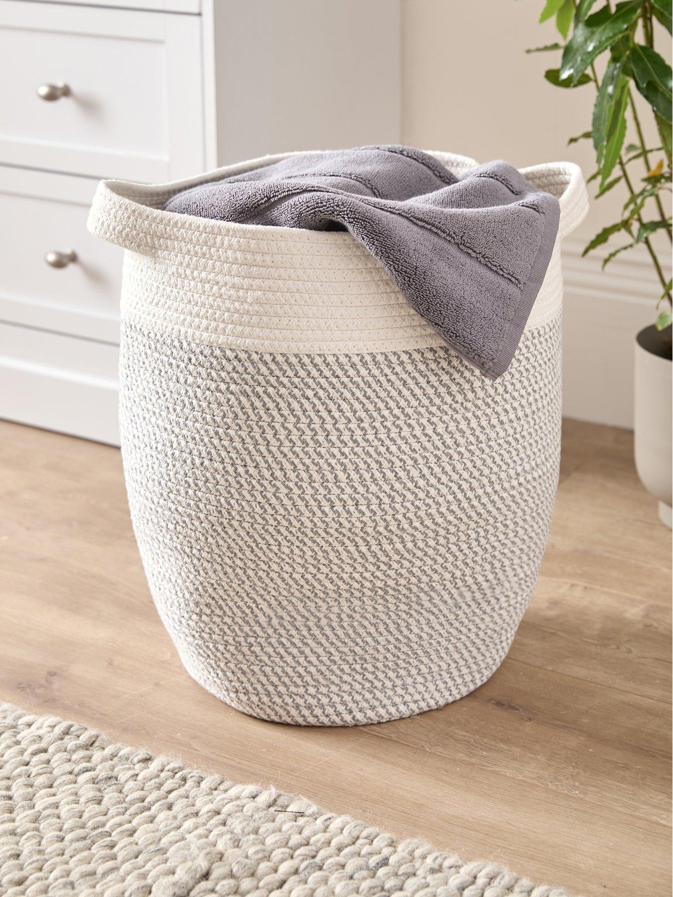 undefined Two Tone Laundry Basket