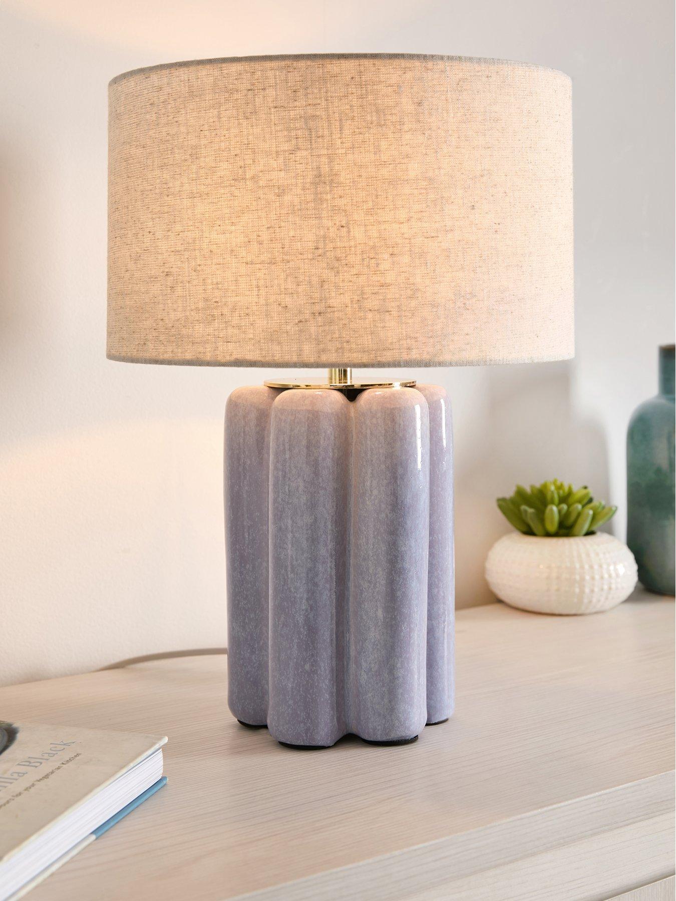 The Very Collection Lilac Chubby Table Lamp