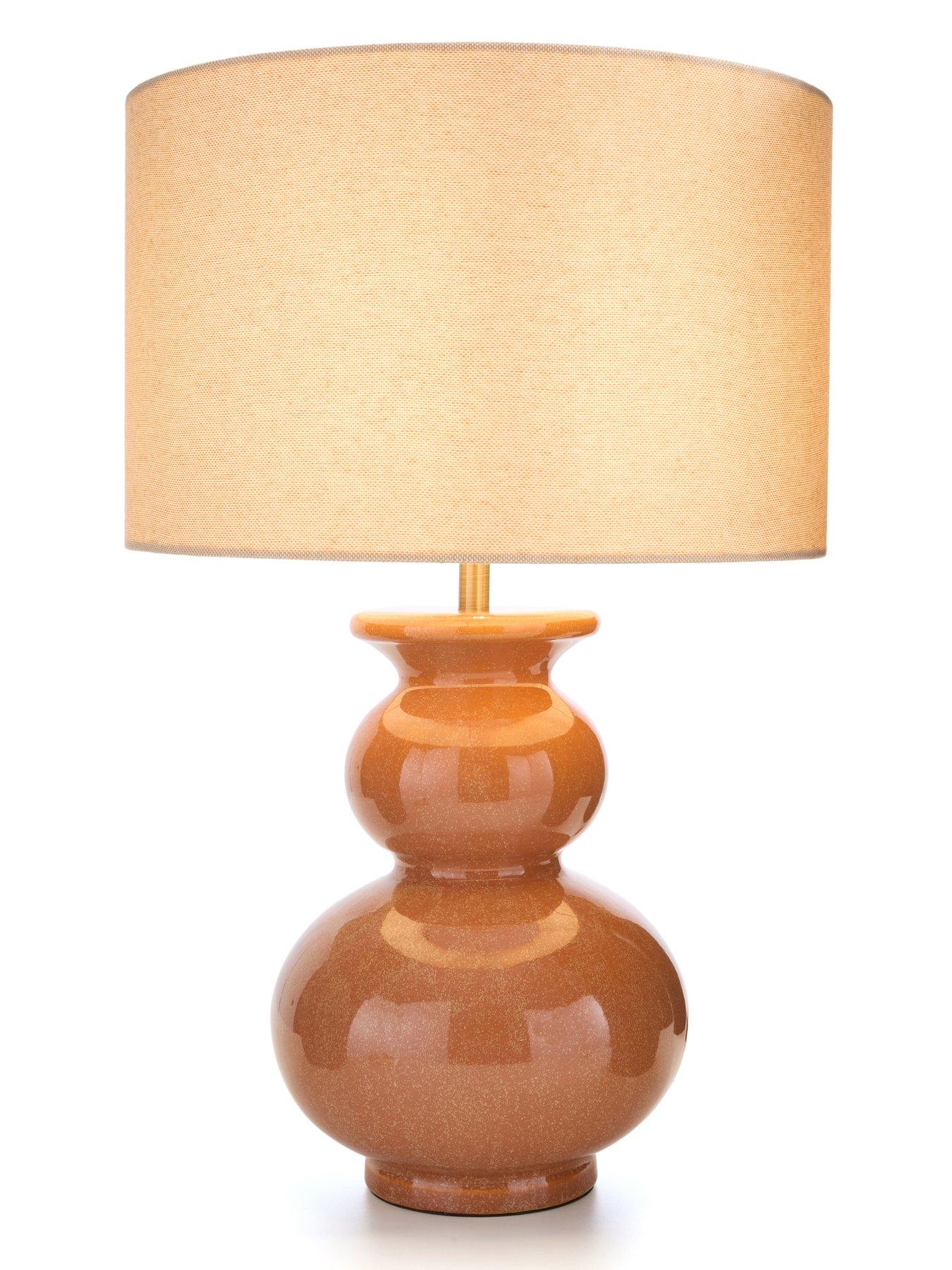  image of very-home-golden-hour-reactive-glaze-table-lamp
